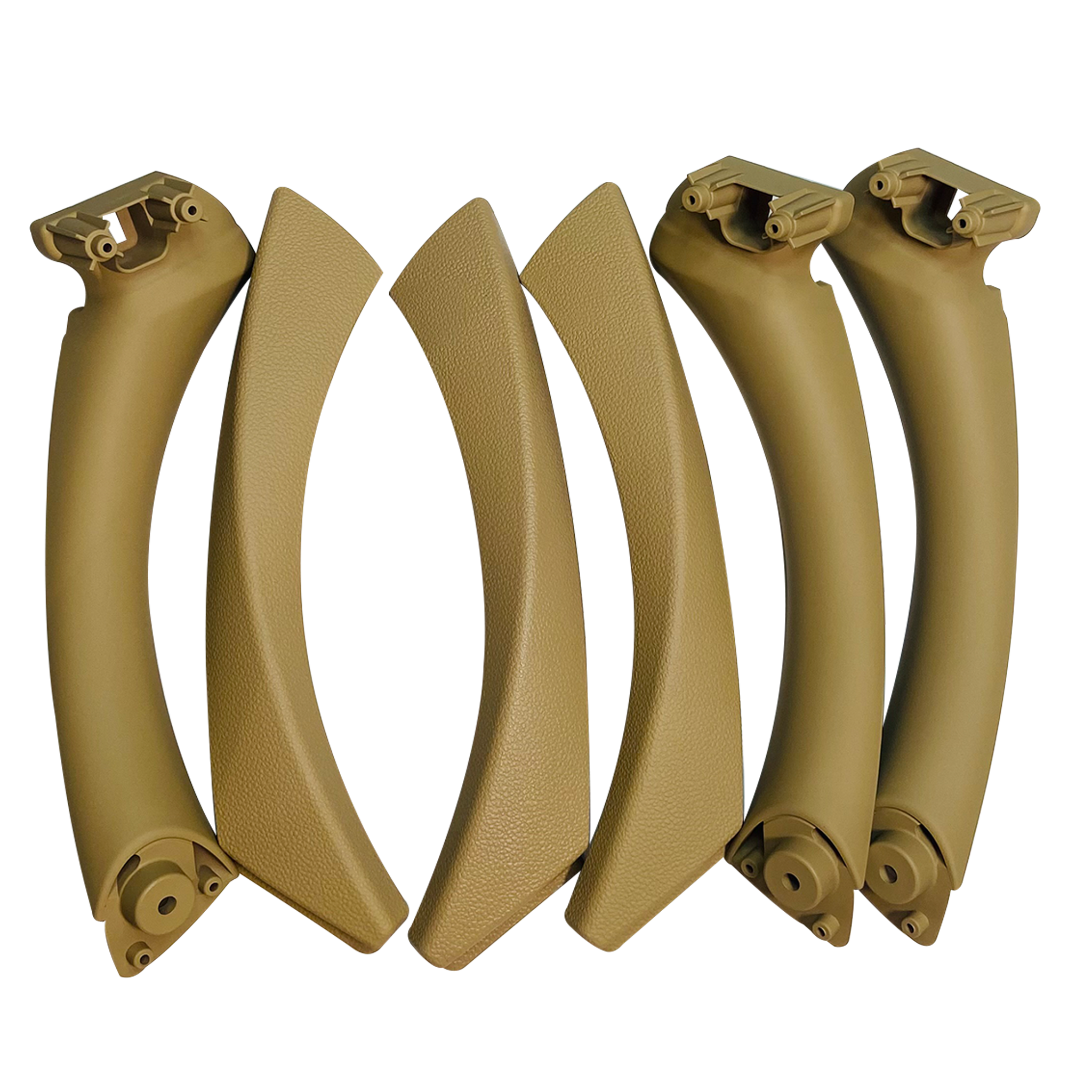 BMW 3 Series E90 Sedan (2005-2011) Beige Inner Door Pull Handle With Cover Set-1