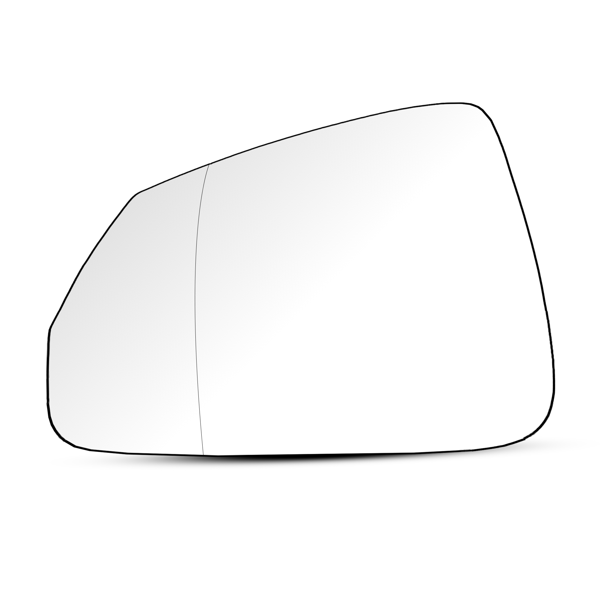 Left (Passenger Side) Rear View Mirror Glass For BMW X1-U11 (2021-2024) (Double Curvature)_1