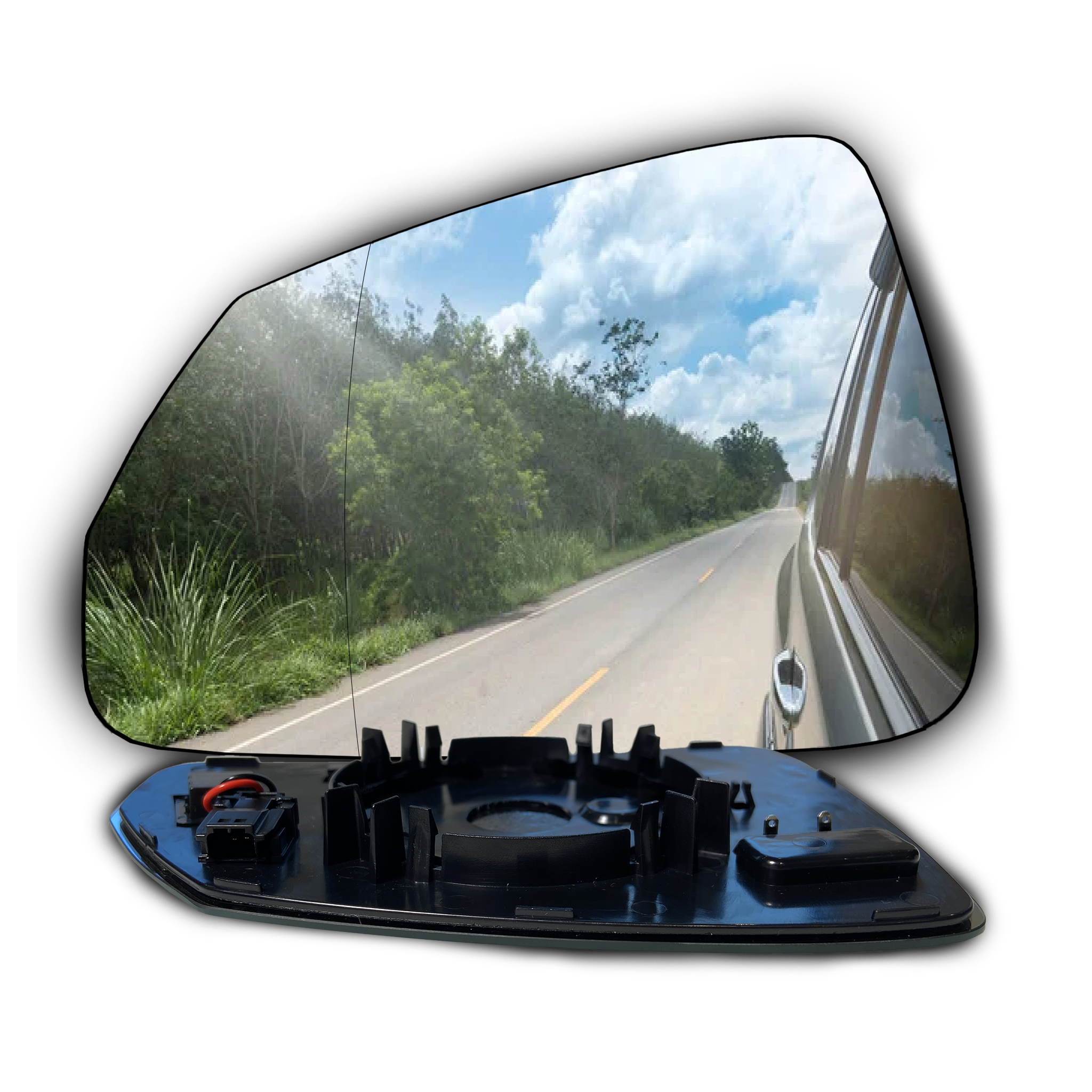 Left (Passenger Side) Rear View Mirror Glass For BMW X1-U11 (2021-2024) (Double Curvature)_1