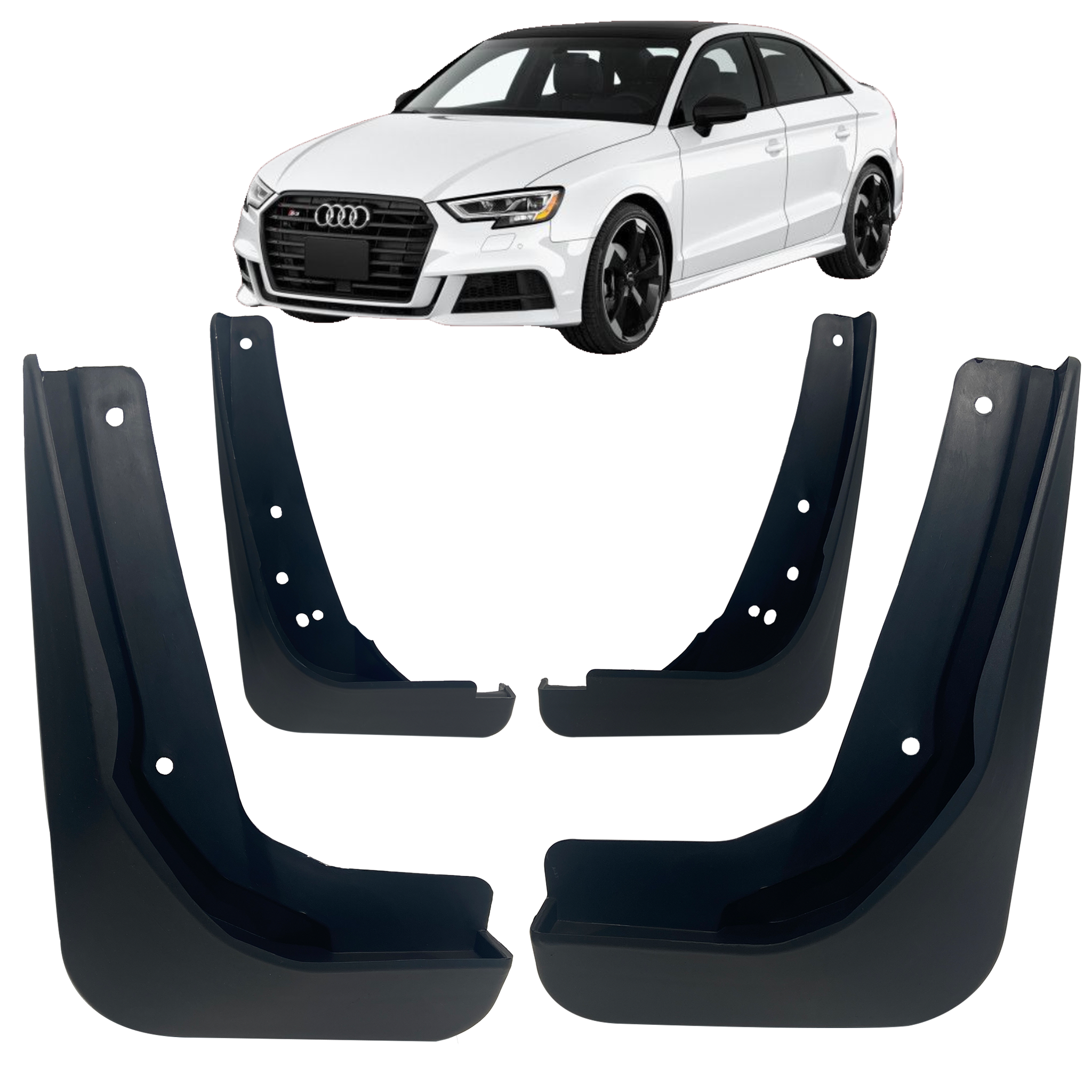Mud Flaps for Audi A3 8V Sedan (2017-2020) (Set of 4)_01