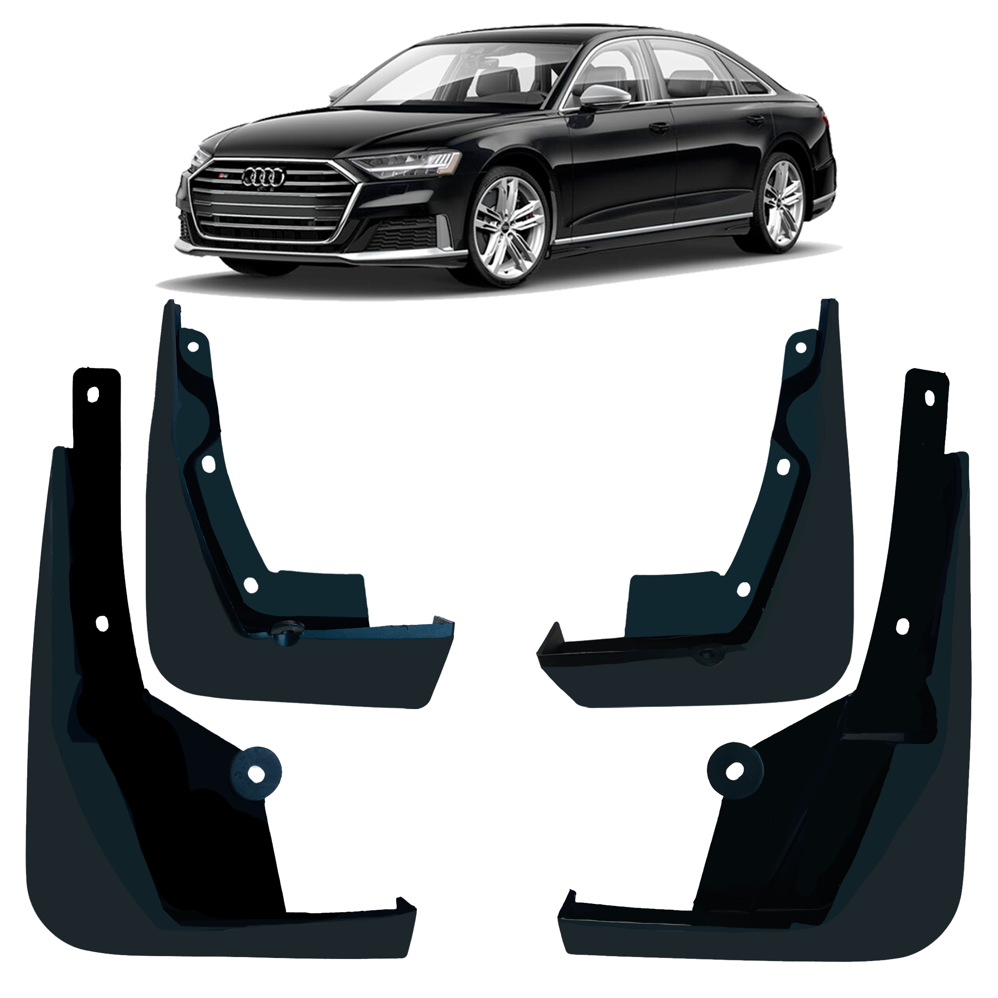 Mud Flaps for Audi A8 D5 Sedan (2017-2022) (Set of 4)_01