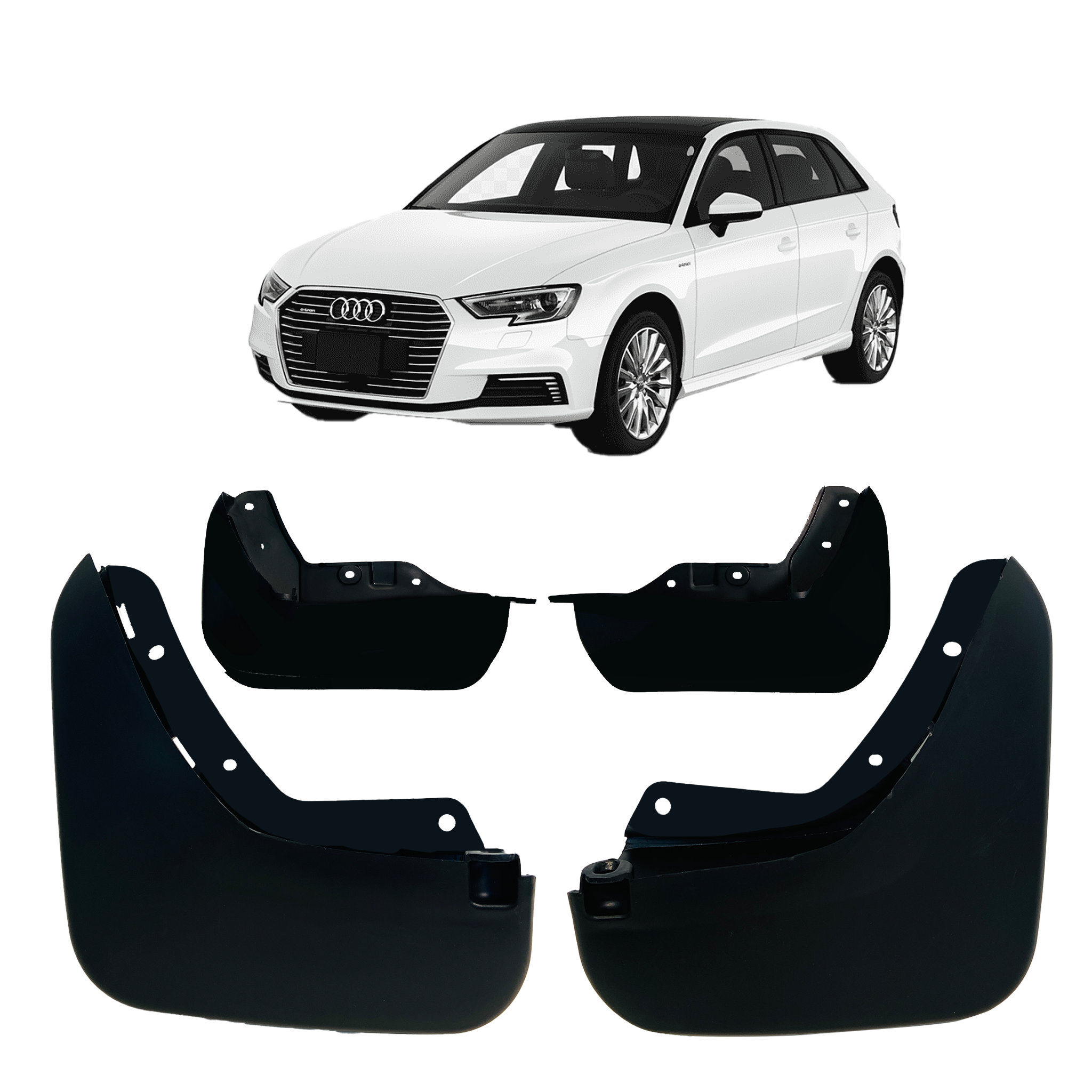 Mud Flaps for Audi Q3 8U SUV (2016-2018) (Set of 4)_01