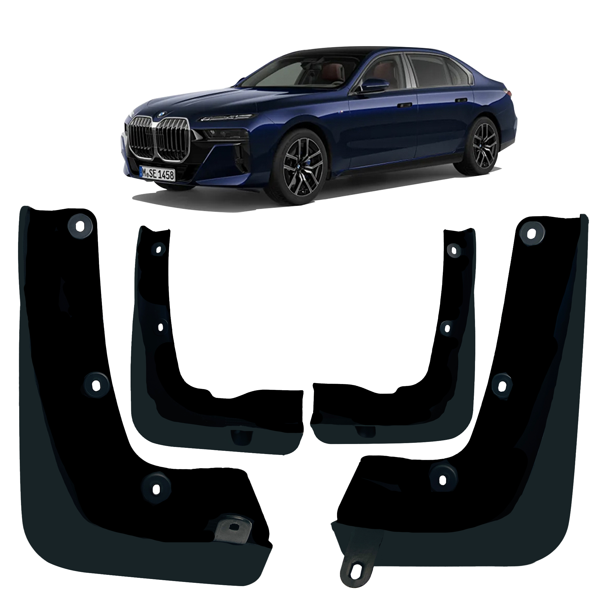 Mud Flaps for BMW 7 Series M Sports sedan (2023-2024)_01