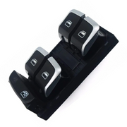 Black Chrome Master Window Switch Ragulator For Audi A4 B8 Sedan (2007-2015) 6