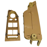 BMW 3 SERIES E90 FRONT RIGHT DRIVER SIDE PULL HANDLE WITH WINDOW SWITCH PANEL BEIGE (35.5cm)-1