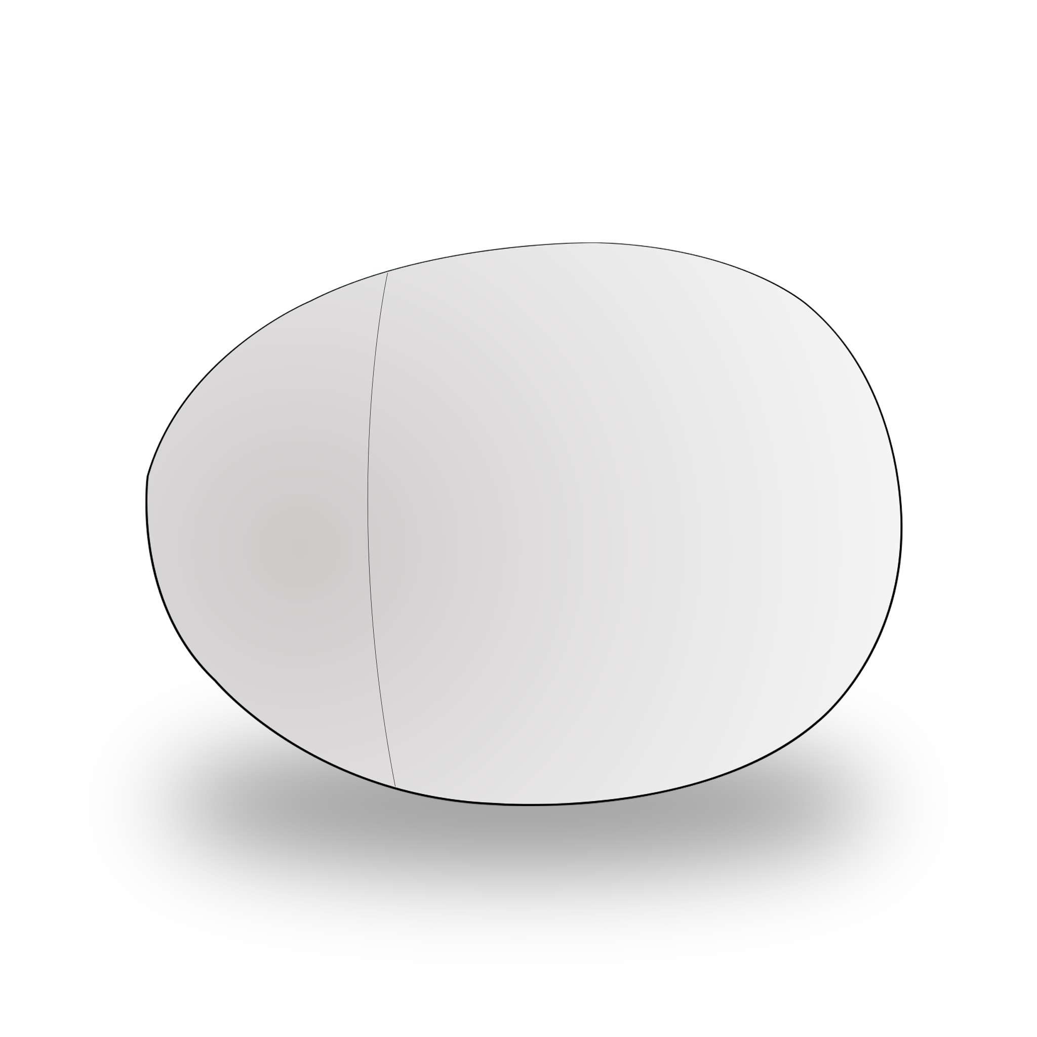 Left Side (Passenger Side) Rear View Mirror Glass for MINI Clubman F54 Estate (2014-2020) (Double Curvature)-4