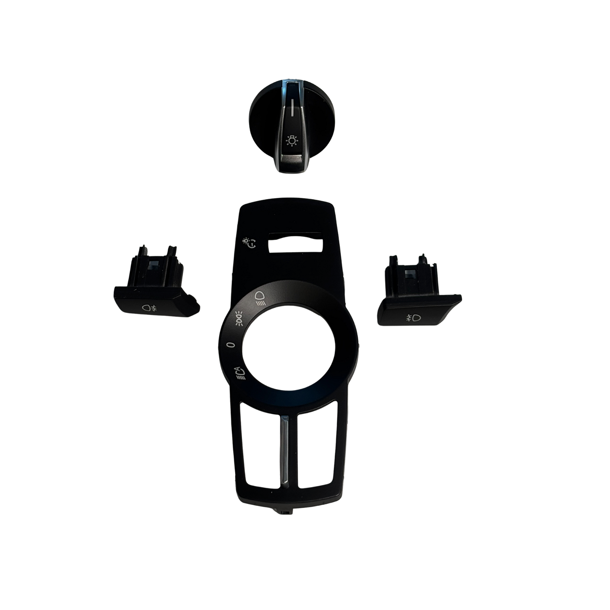 BMW 5 SERIES F10 HEADLIGHT SWITCH COVER 4PCS SET HIGH-END MODEL BLACK-1