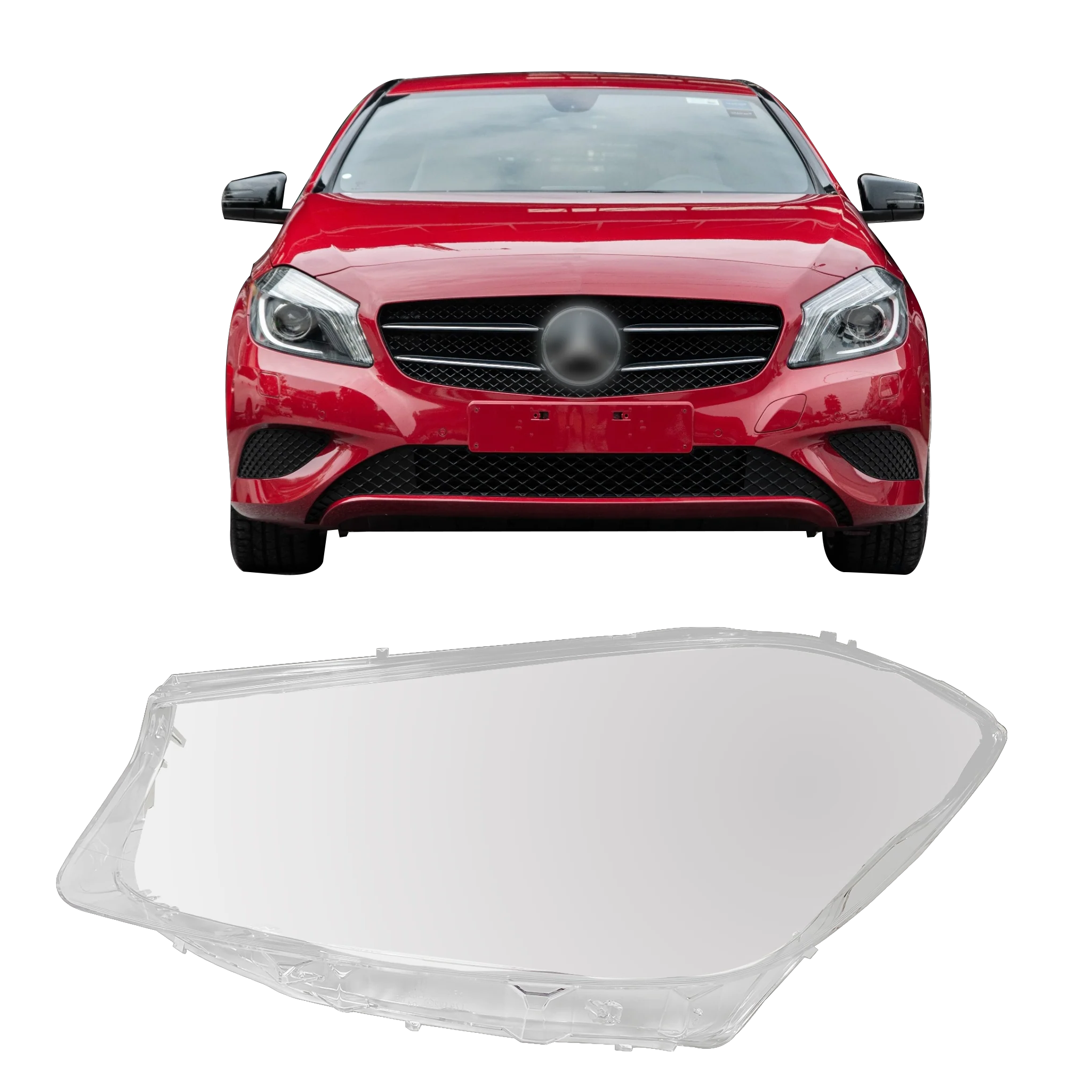 Left (Passenger Side) Headlight Lens for Mercedes Benz A Class W176 (2012-2015)-3