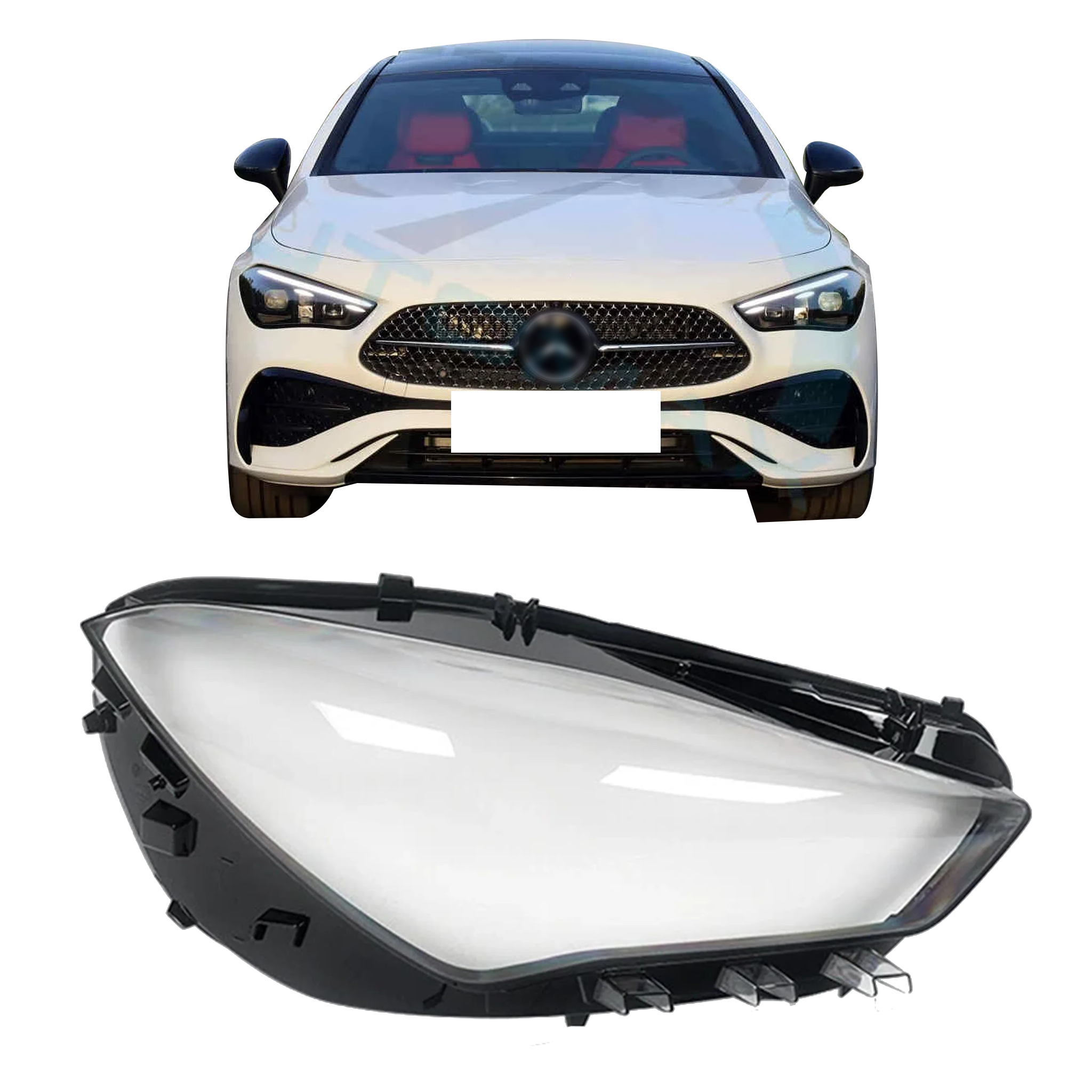 Right (Driver Side) Headlight Lens for Mercedes Benz CLA C118 (2020-2022)-4