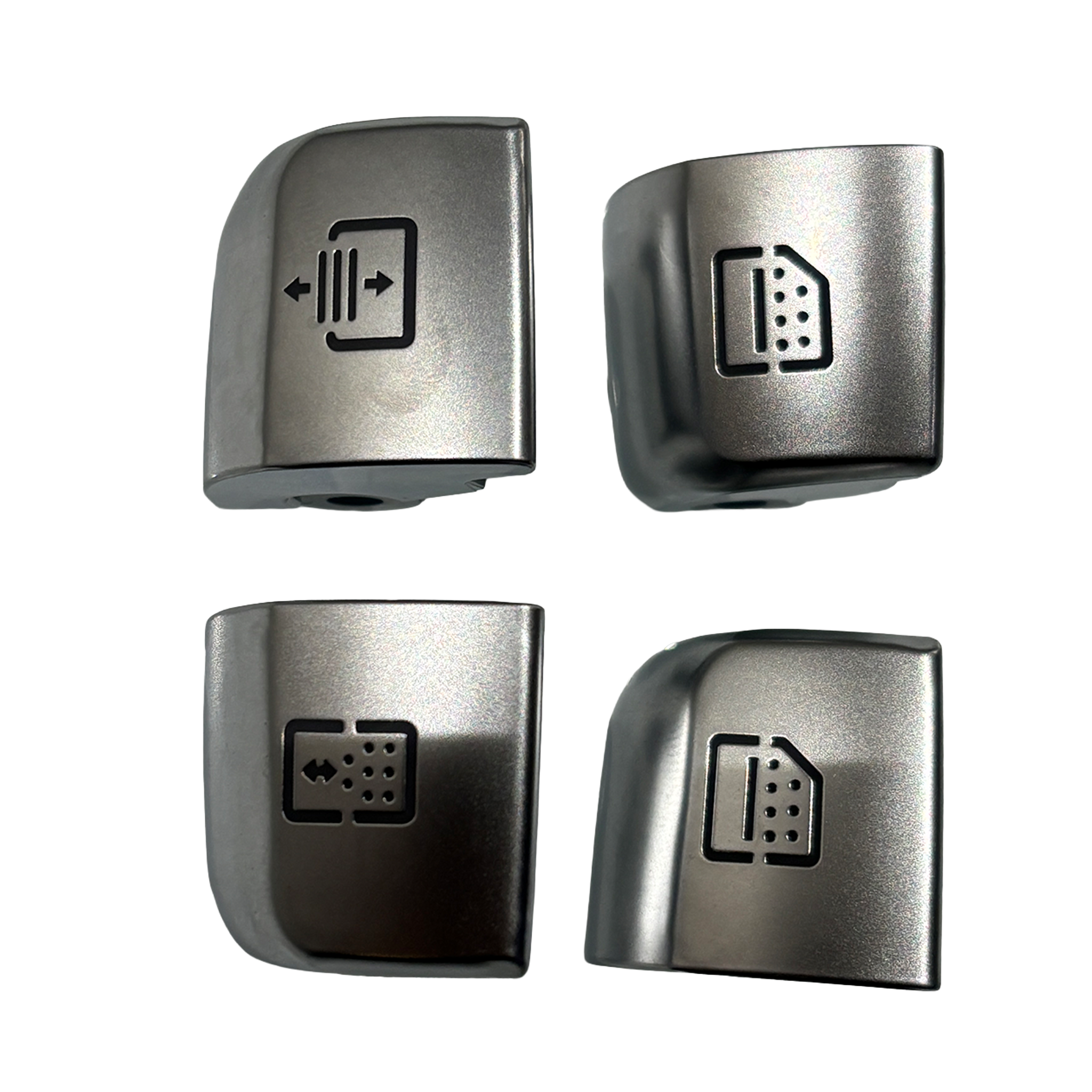 Mercedes Benz S-Class W222 Sedan (2010-2016) Chrome Rear Door Window Buttons 4PCS-1
