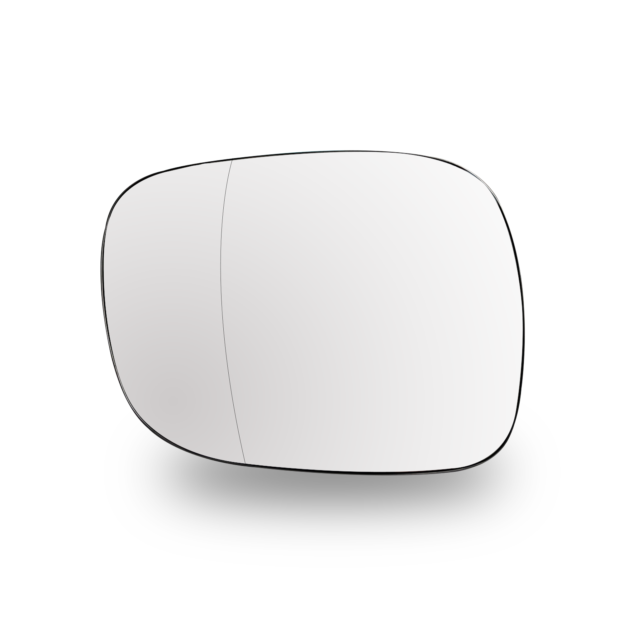 Left Side (Passenger Side) Rear View Mirror Glass for BMW X1 E84 SUV (2009-2012) (Double Curvature)-4