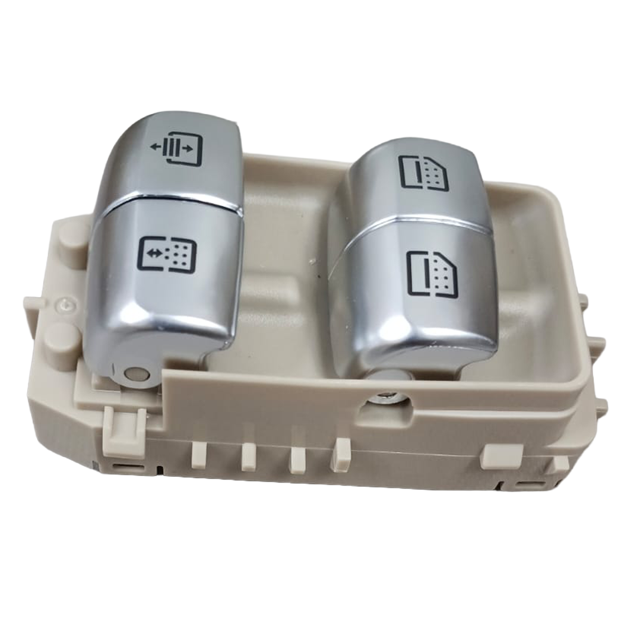 Mercedes Benz S-Class W222 Sedan (2014-2020) Beige Rear Door Window Switch White Light High-end model-7