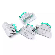 Mercedes Benz C-Class Sedan (2008-2014) Silver Chrome Left-Right Inner Door Lock Switch Buttons (W204)