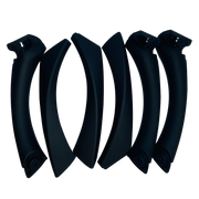 BMW E90 INNER DOOR PULL HANDLE WITH COVER FULL SET BLACK-1