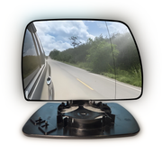 Right Side Rear View Mirror Glass for BMW X3 E83 SUV (2003-2010) with Plastic Frame (Double Curvature)-1