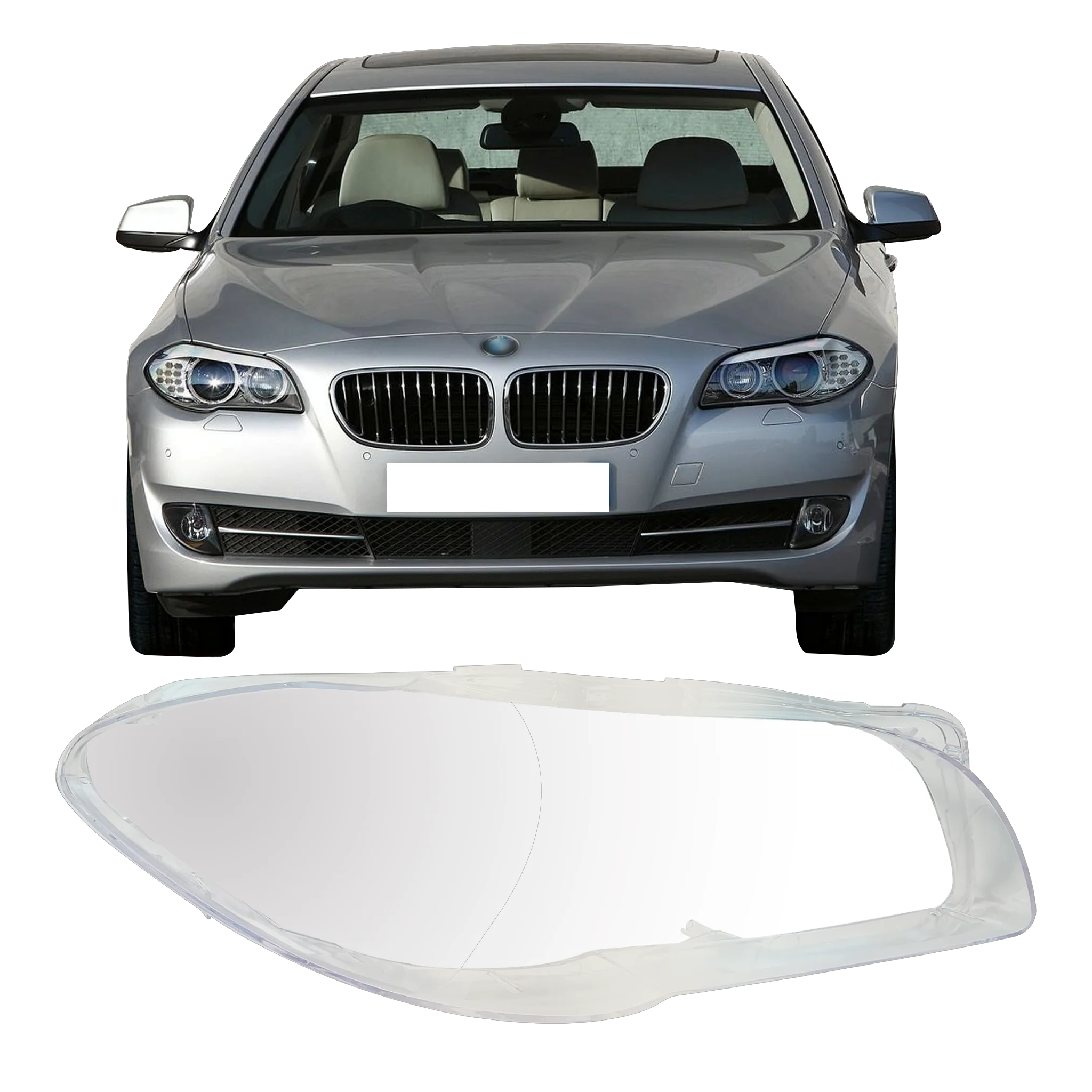 Right (Driver Side) Headlight Lens for BMW 5 Series F10 (2011-2016)-3