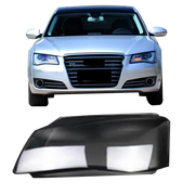 Right Side (Driver Side) Headlight Lens for Audi A8 D4/4H Pre-Facelift (2010–2014) with Straight-Line DRL (Xenon Type)-2