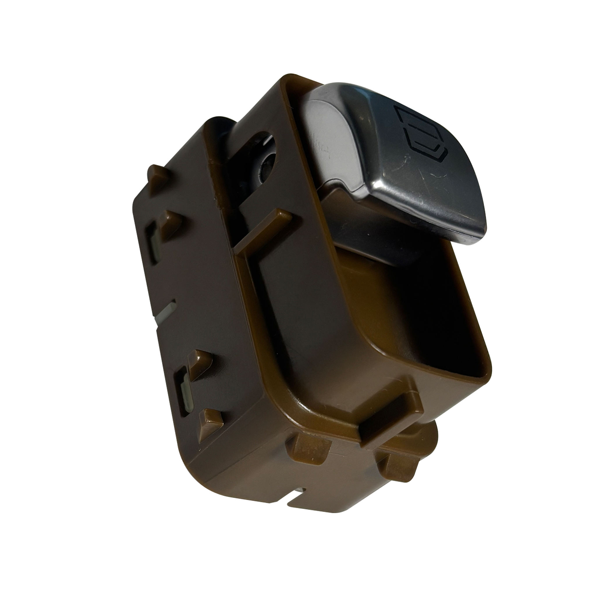 Mercedes Benz W205 C Class Passenger Door Window Lifter Switch Orange Light PC&ABS with chrome Brown-1