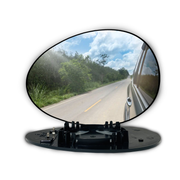 Left Side (Passenger Side) Rear View Mirror Glass for MINI Countryman R60 Crossover SUV (2010-2016) with Plastic Frame-2