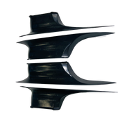 BMW F02 Inner Door Pull Handle Cover Set PC&ABS Black-2