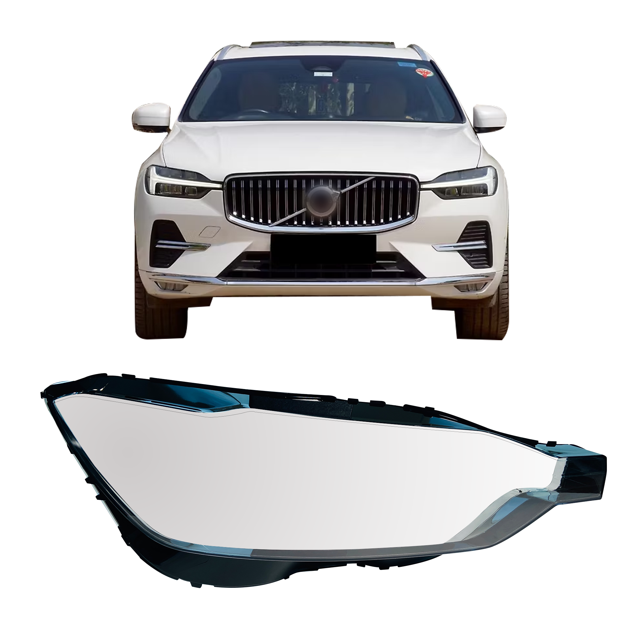 Right (Driver Side) Headlight Lens for VOLVO XC60 (2017-2021)-6