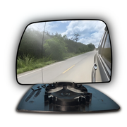 Left Side Rear View Mirror Glass for BMW X3 E83 SUV (2003-2010) with Plastic Frame (Double Curvature)-2