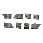 Mercedes Benz W166 ML GL W166 Dashboard ac buttons set-Model A PC&ABS Black-2