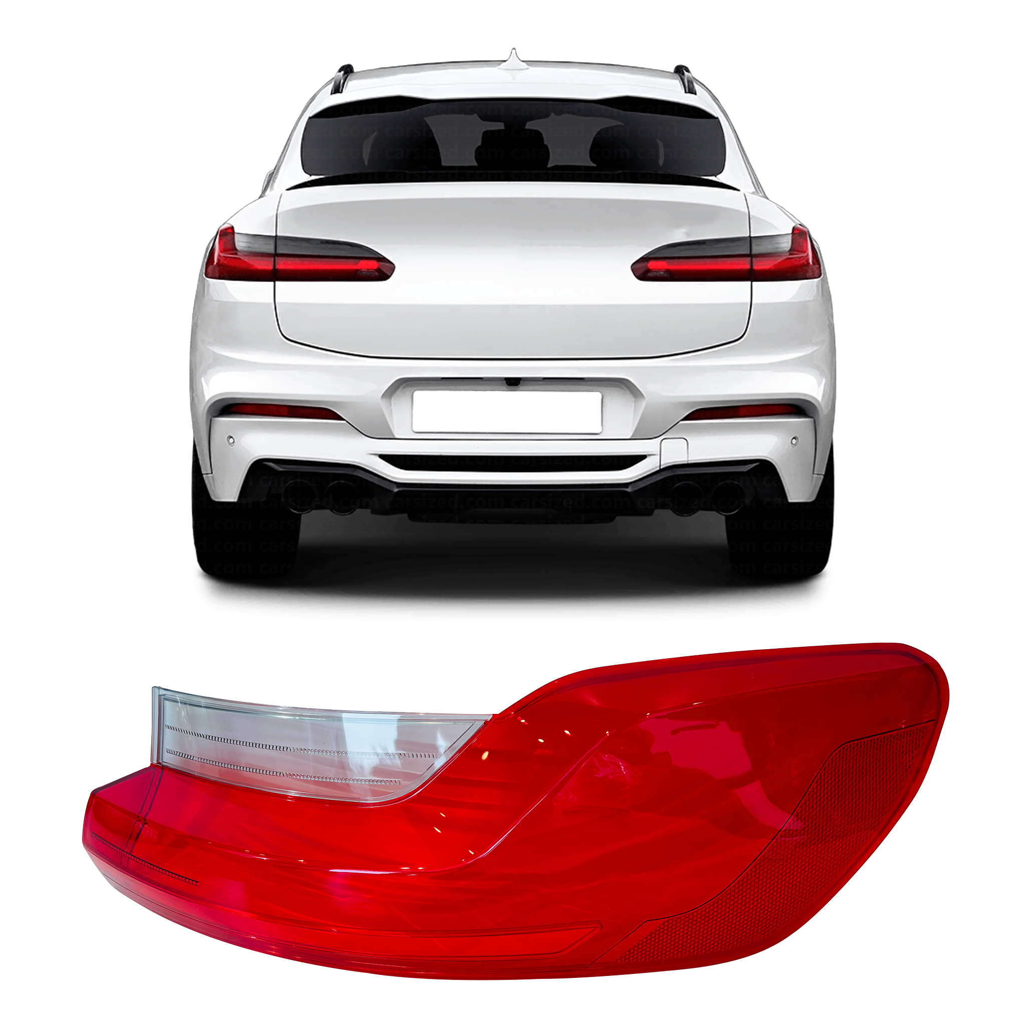 Right Side Outer Tail Lamp Cover for BMW X4 G02 (2018-2024)-3