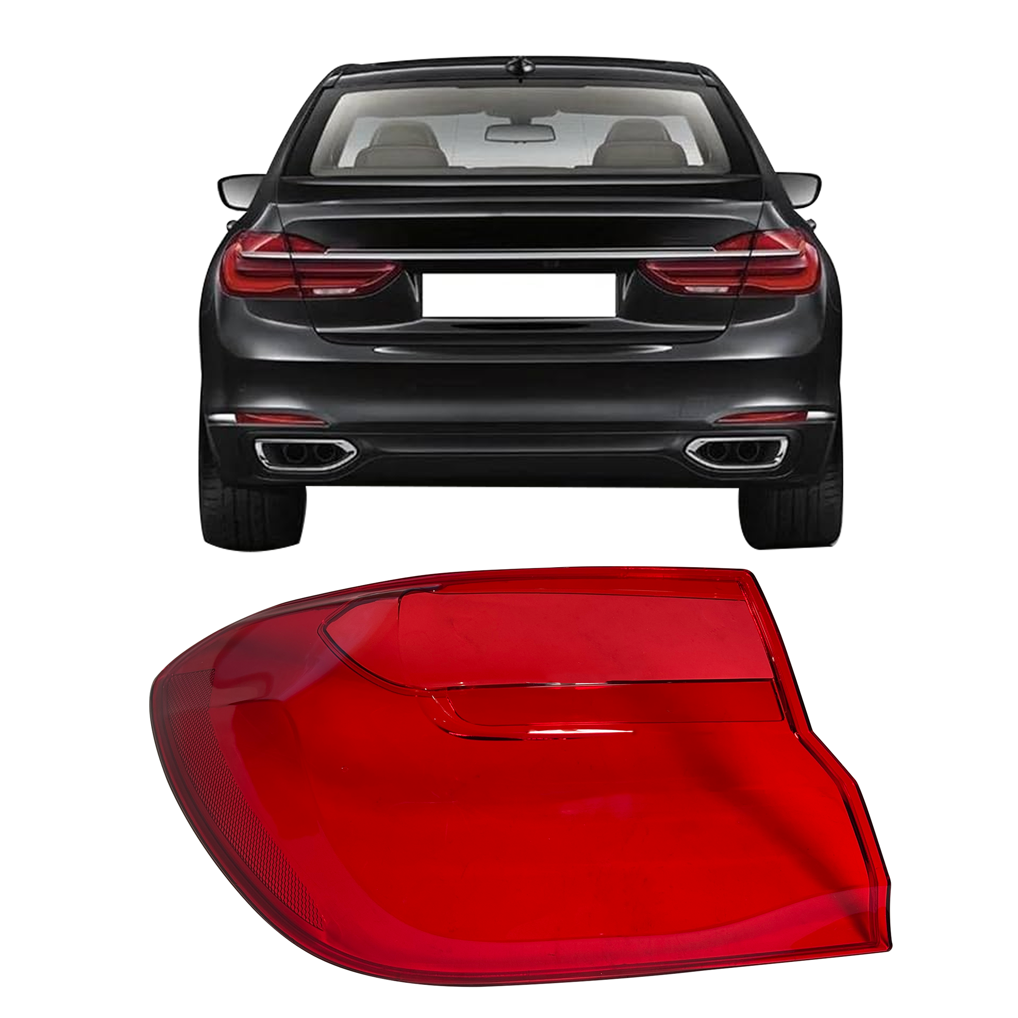 Left Side Outer Tail Lamp Cover for BMW 7 Series G11 (2016-2018)-4