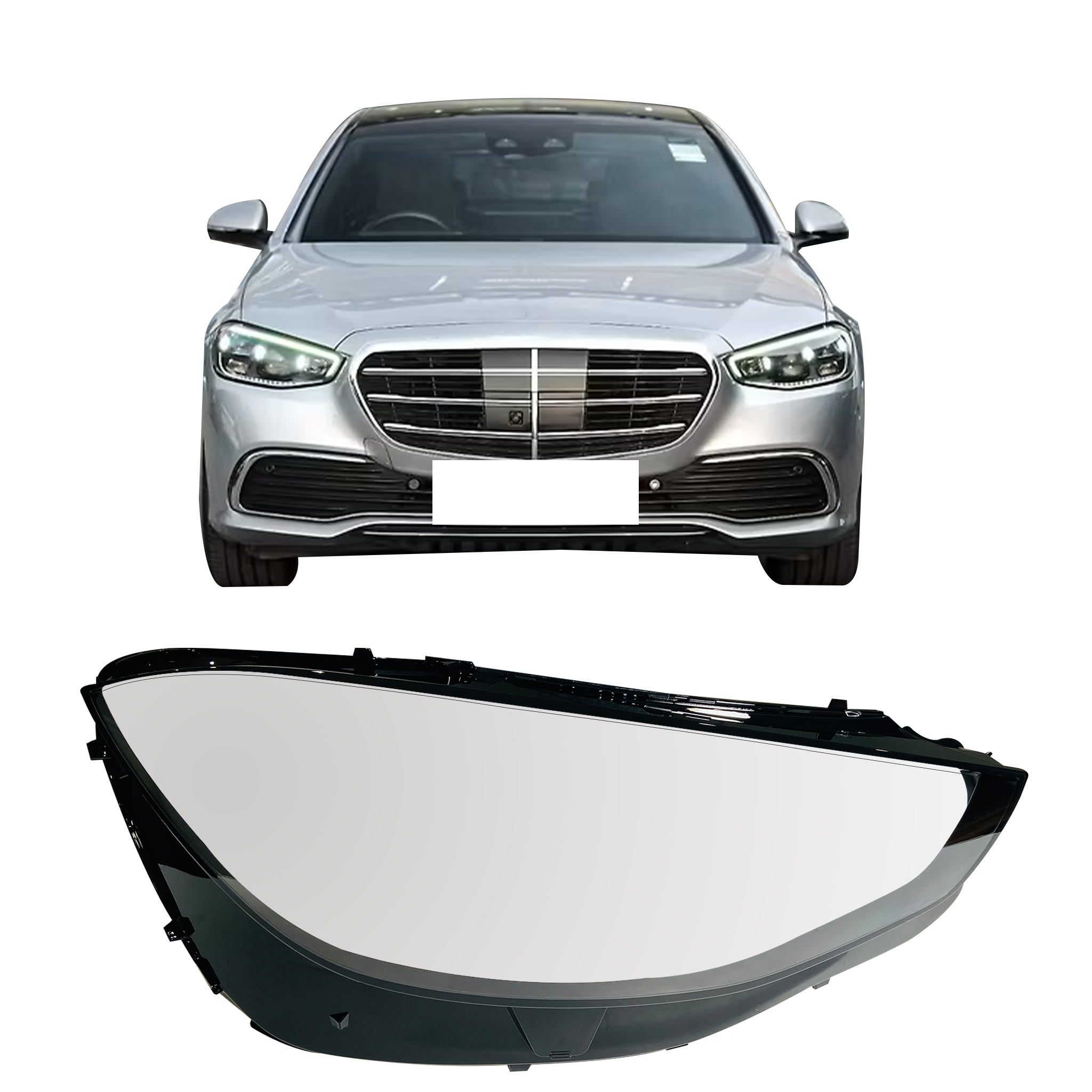 Right (Driver Side) Headlight Lens for Mercedes Benz W223 (2020-2022)-5