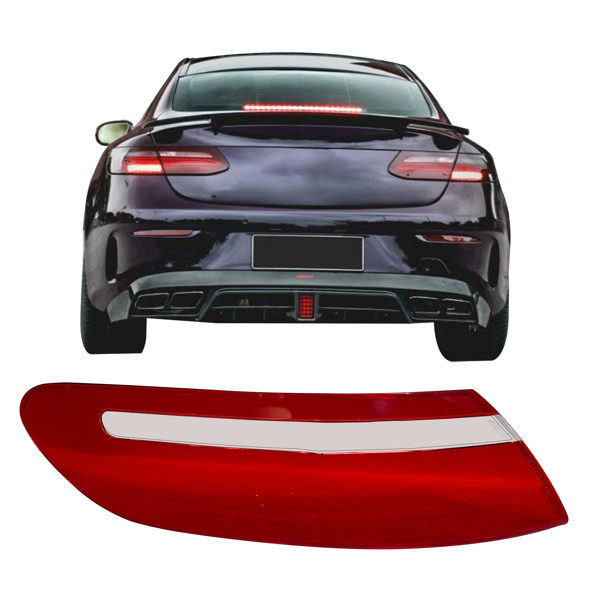 Left Side Outer Tail Lamp Cover for Mercedes Benz E-Class C238 (2019-2022)-4