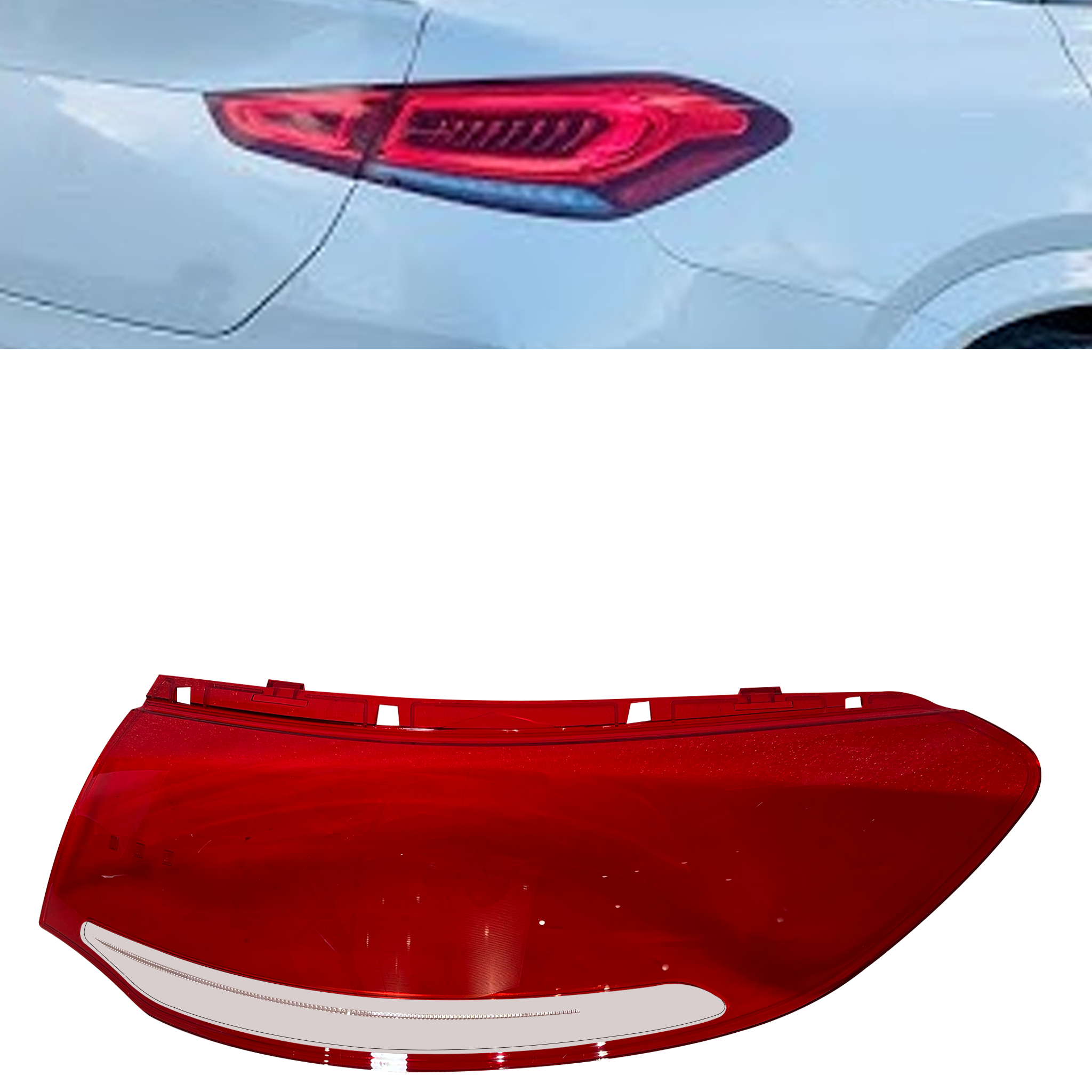 Right Side Outer Tail Lamp Cover for Mercedes Benz GLE-Class C167 (2022-2025)-5