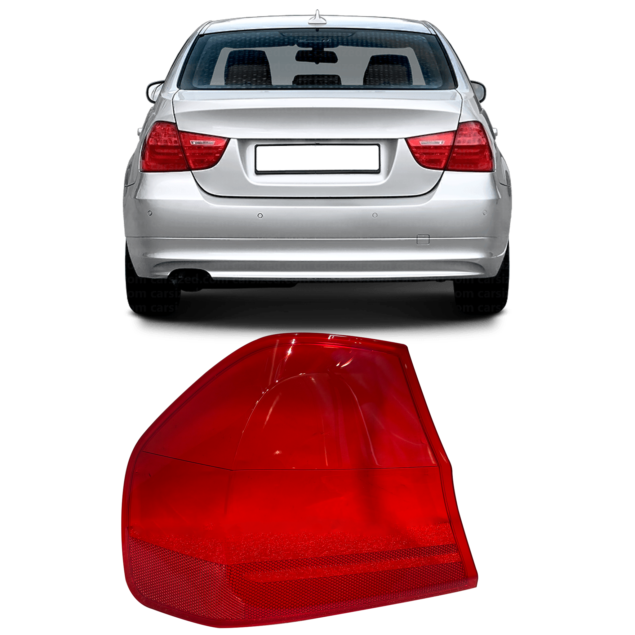 Left Side Outer Tail Lamp Cover for BMW 3 Series E90 (2008-2012)-4