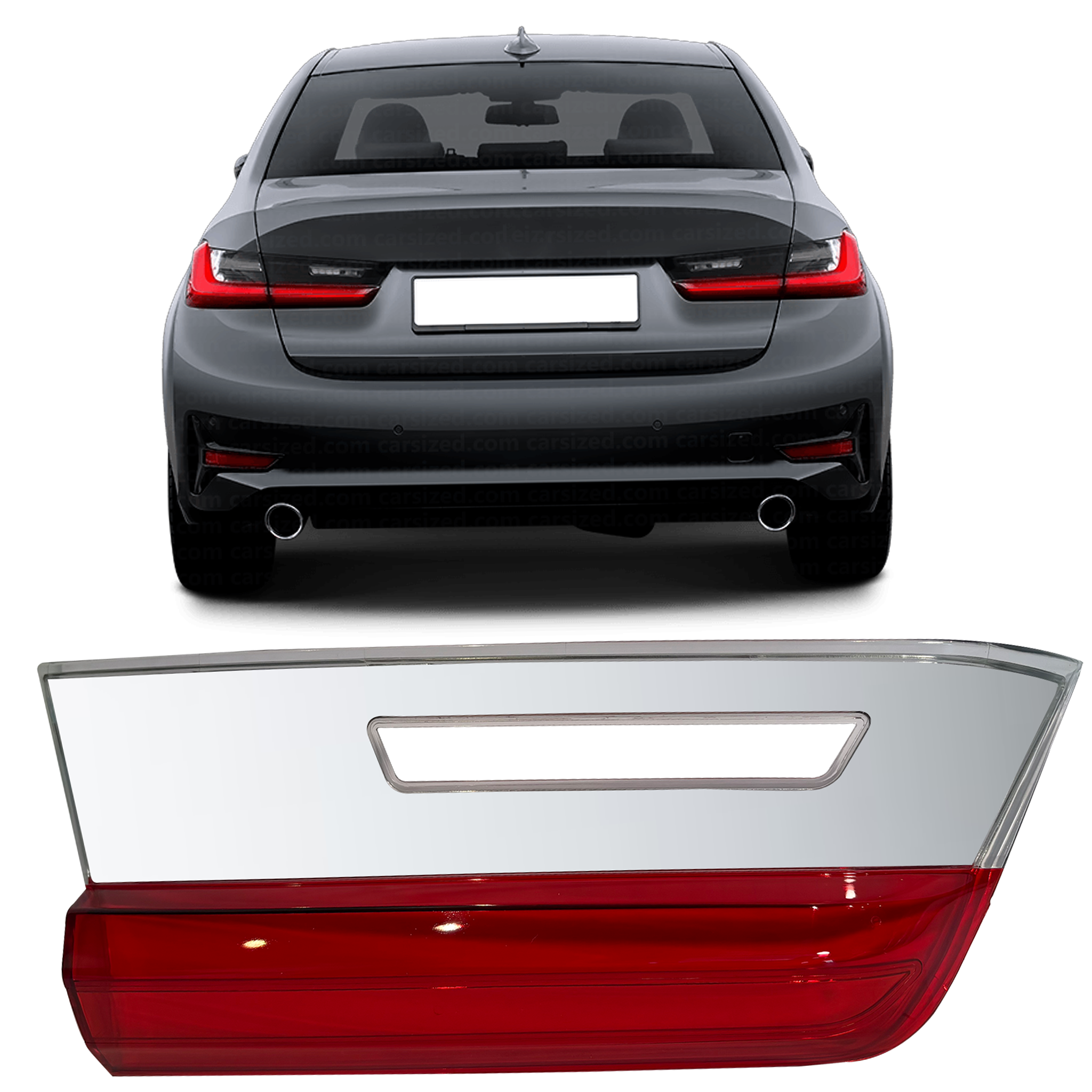 Inner Left Side Tail Lamp Cover for BMW 3 Series G20 (2019-2024)-3