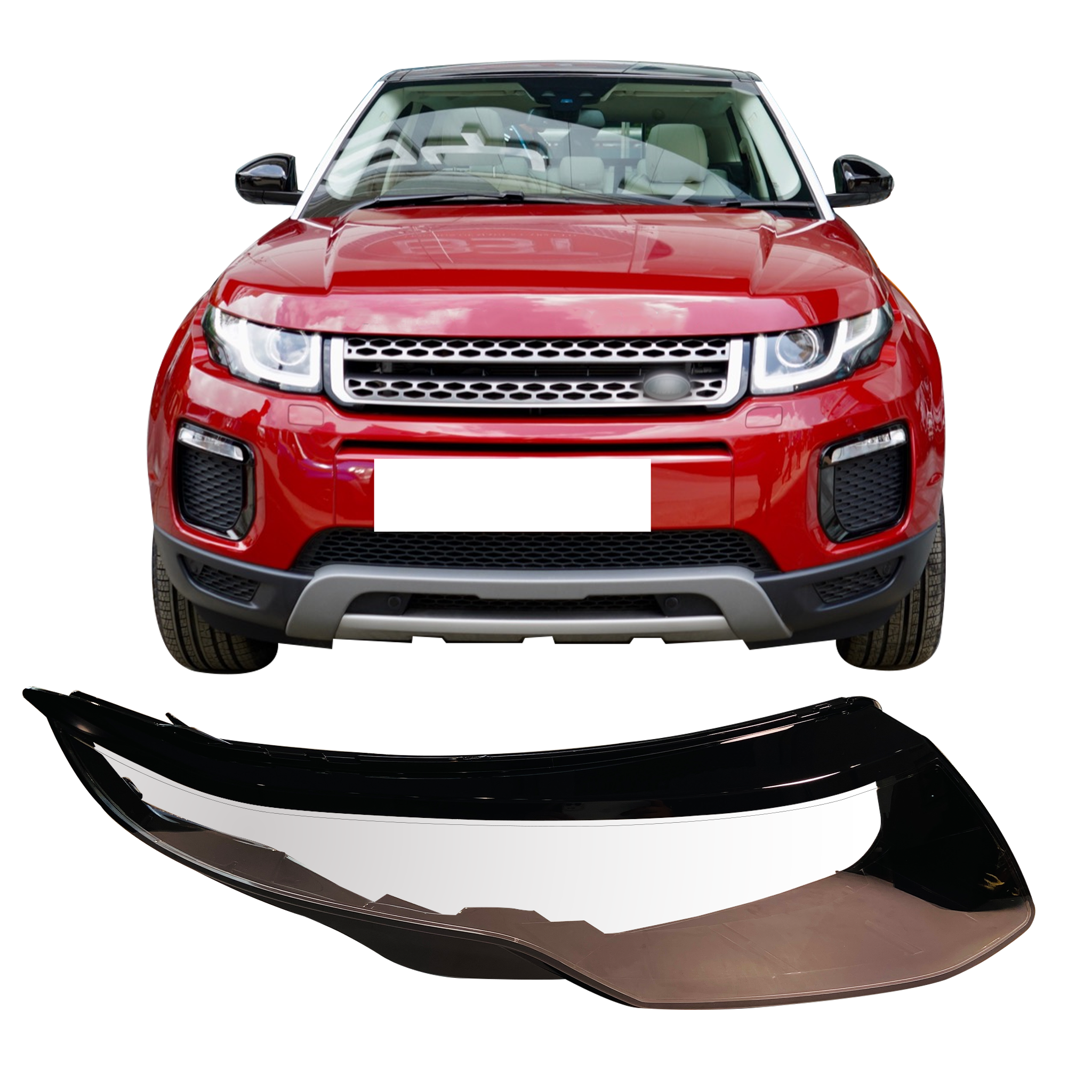 Right (Driver Side) Headlight Lens for Land Rover Range Rover Evoque (2010-2018)-5