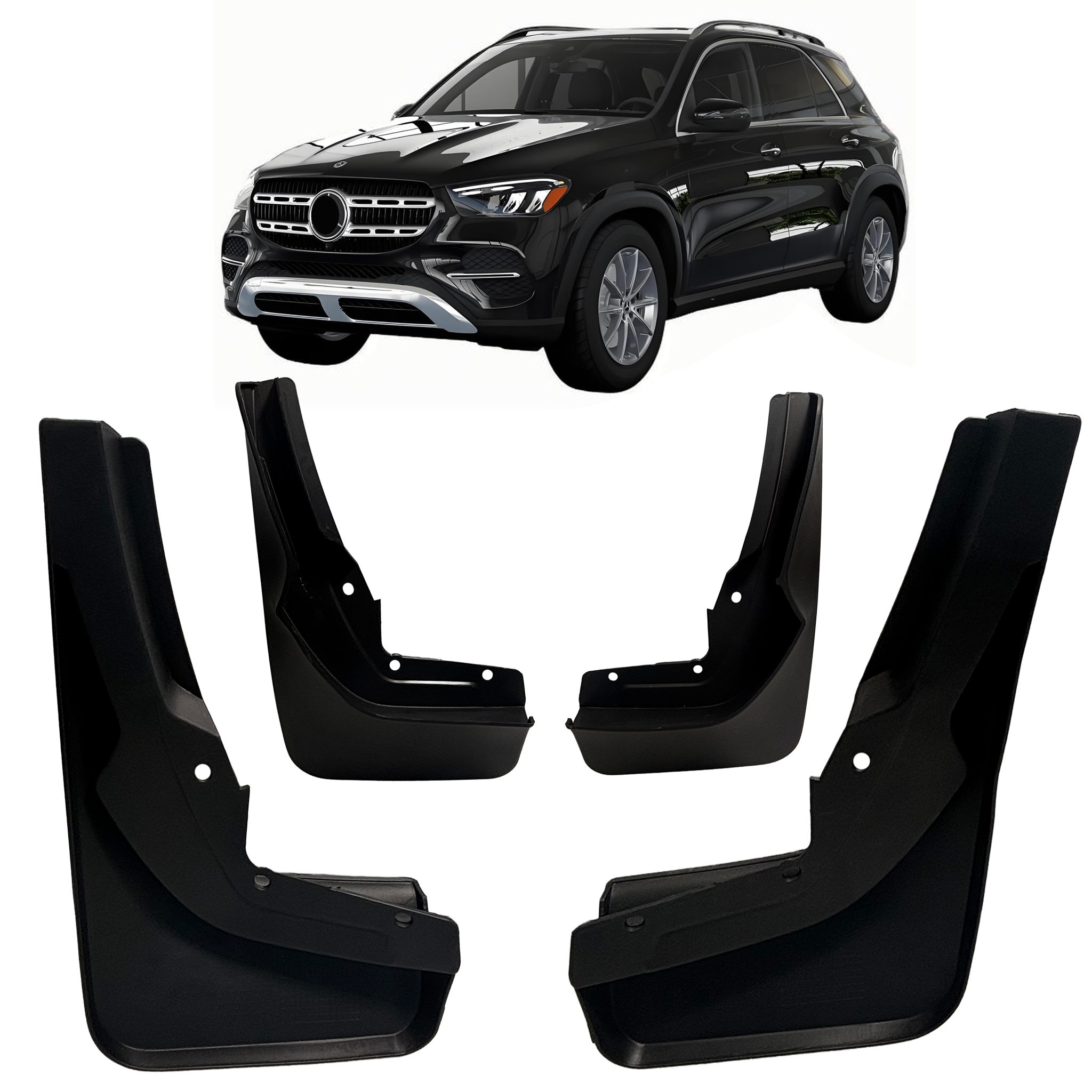 Mud Flaps Set for Mercedes GLE Class W167 SUV (2019-2023)-3