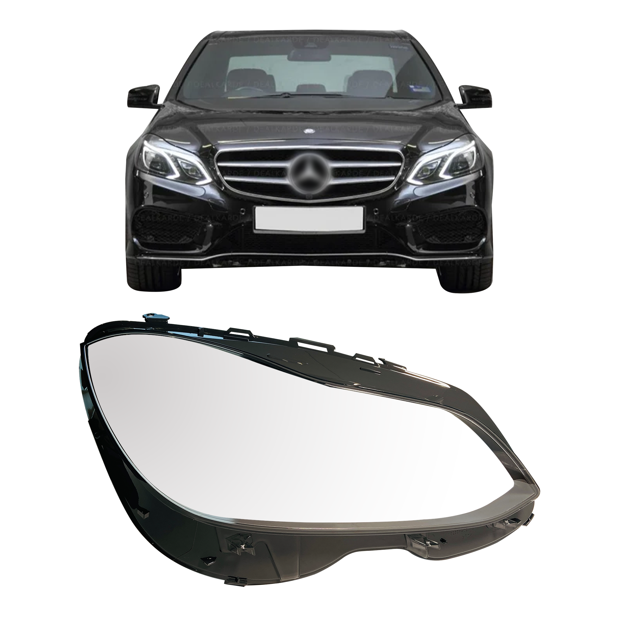 Right (Driver Side) Headlight Lens for Mercedes Benz E Class W212 (2014-2016)-5