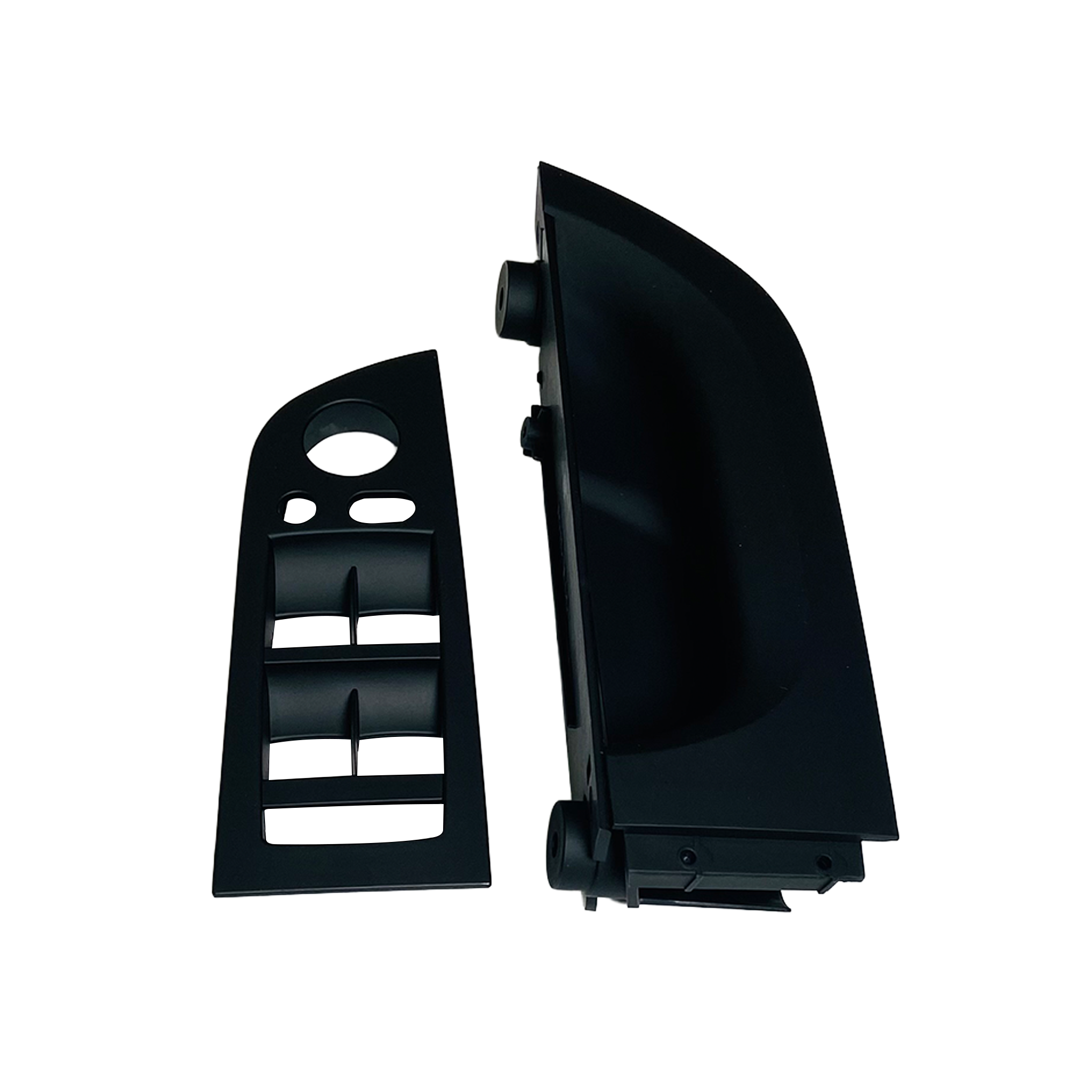 BMW 3 SERIES E90 FRONT RIGHT DRIVER SIDE PULL HANDLE WITH WINDOW SWITCH PANEL BLACK (35.5 cm)-3