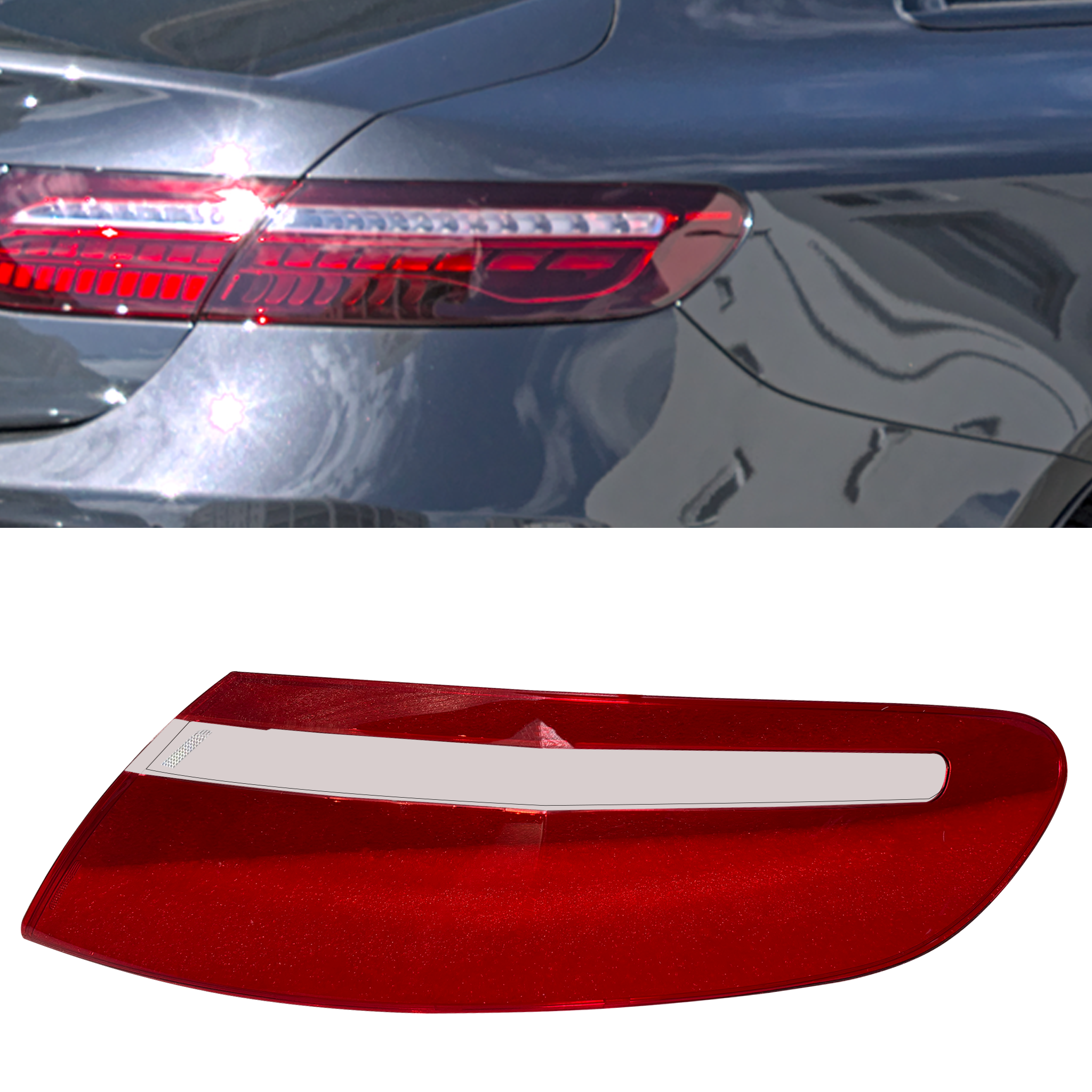 Right Side Outer Tail Lamp Cover for Mercedes Benz E-Class C238 (2019-2022)-5