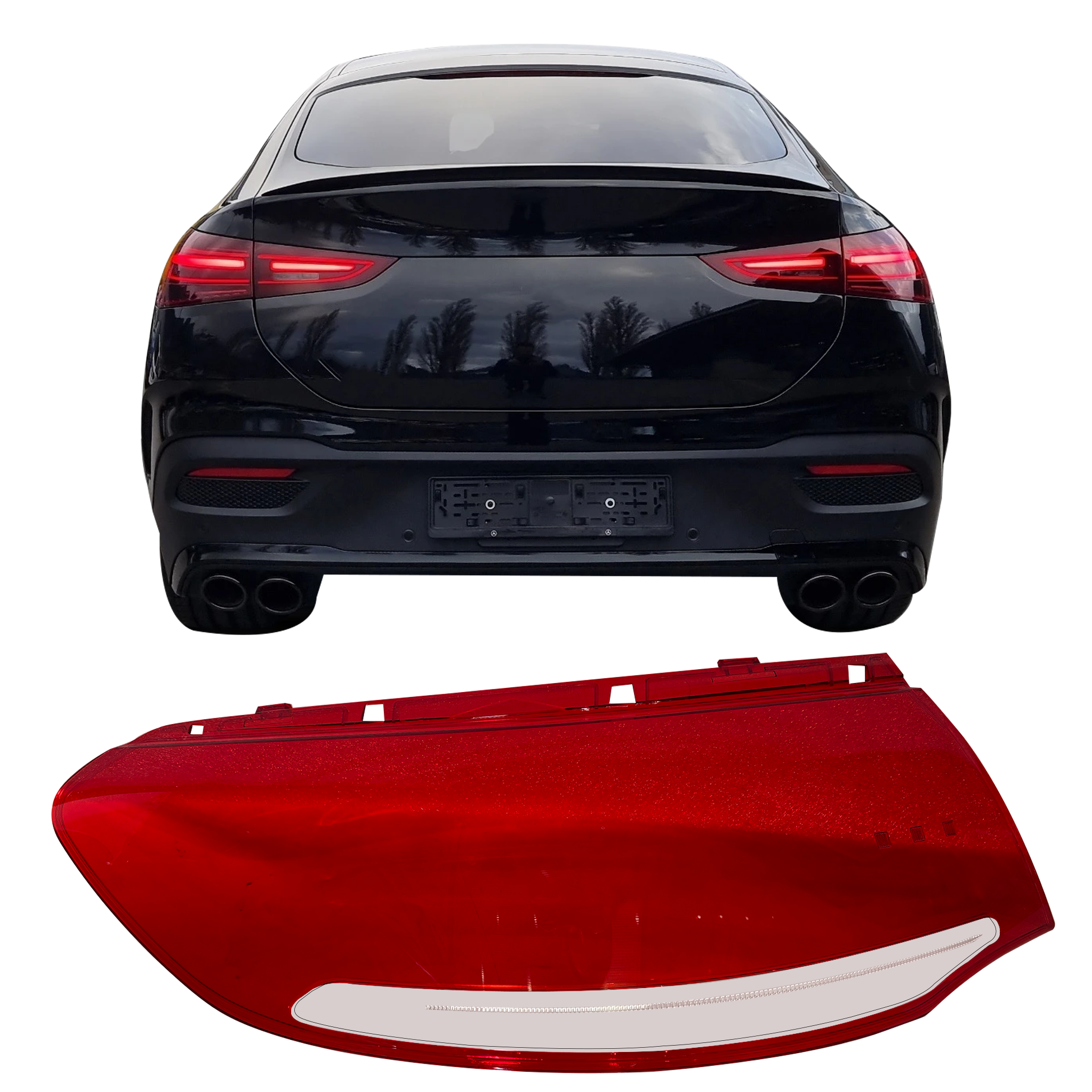 Left Side Outer Tail Lamp Cover for Mercedes Benz GLE-Class C167 (2022-2025)-4