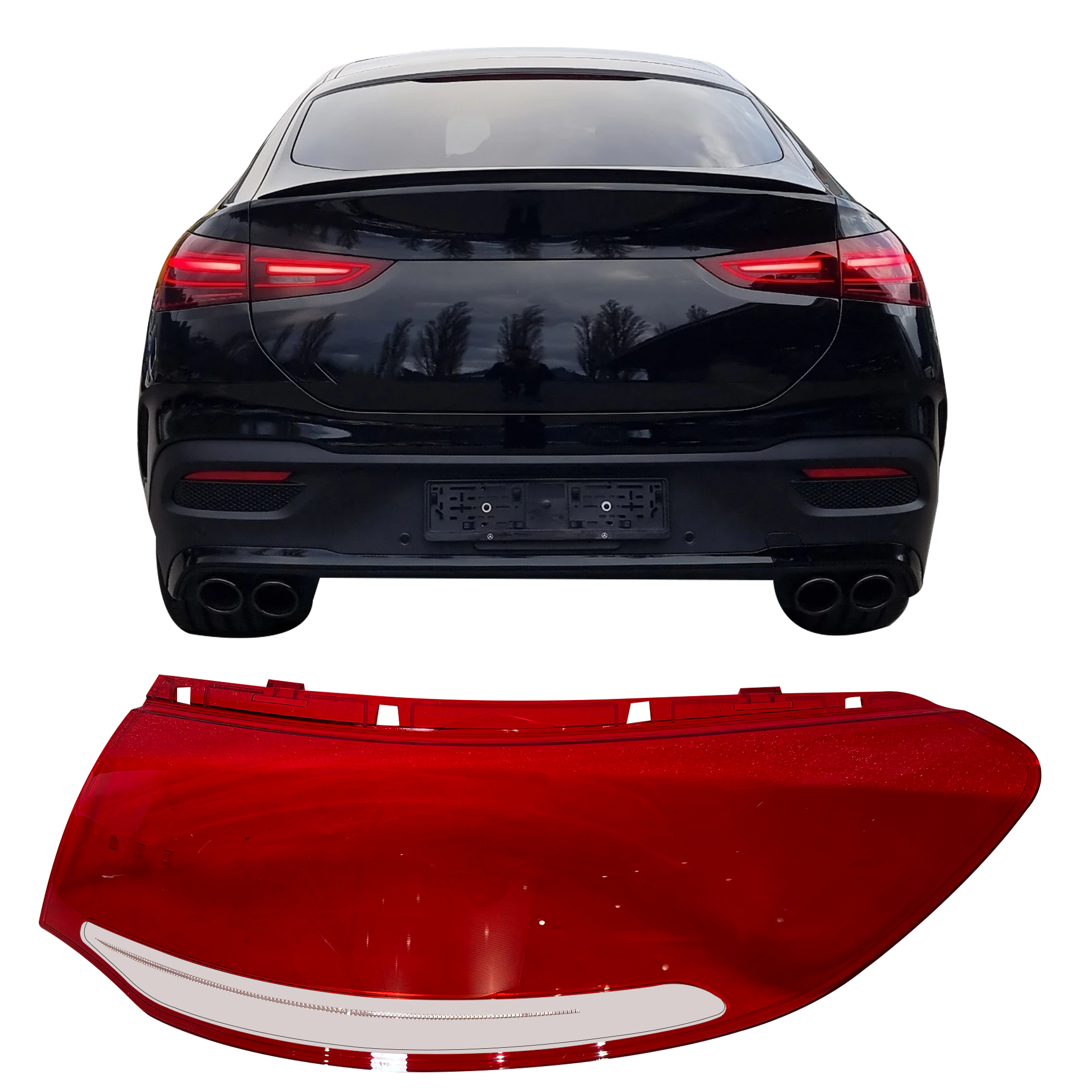 Right Side Outer Tail Lamp Cover for Mercedes Benz GLE-Class C167 (2022-2025)-5