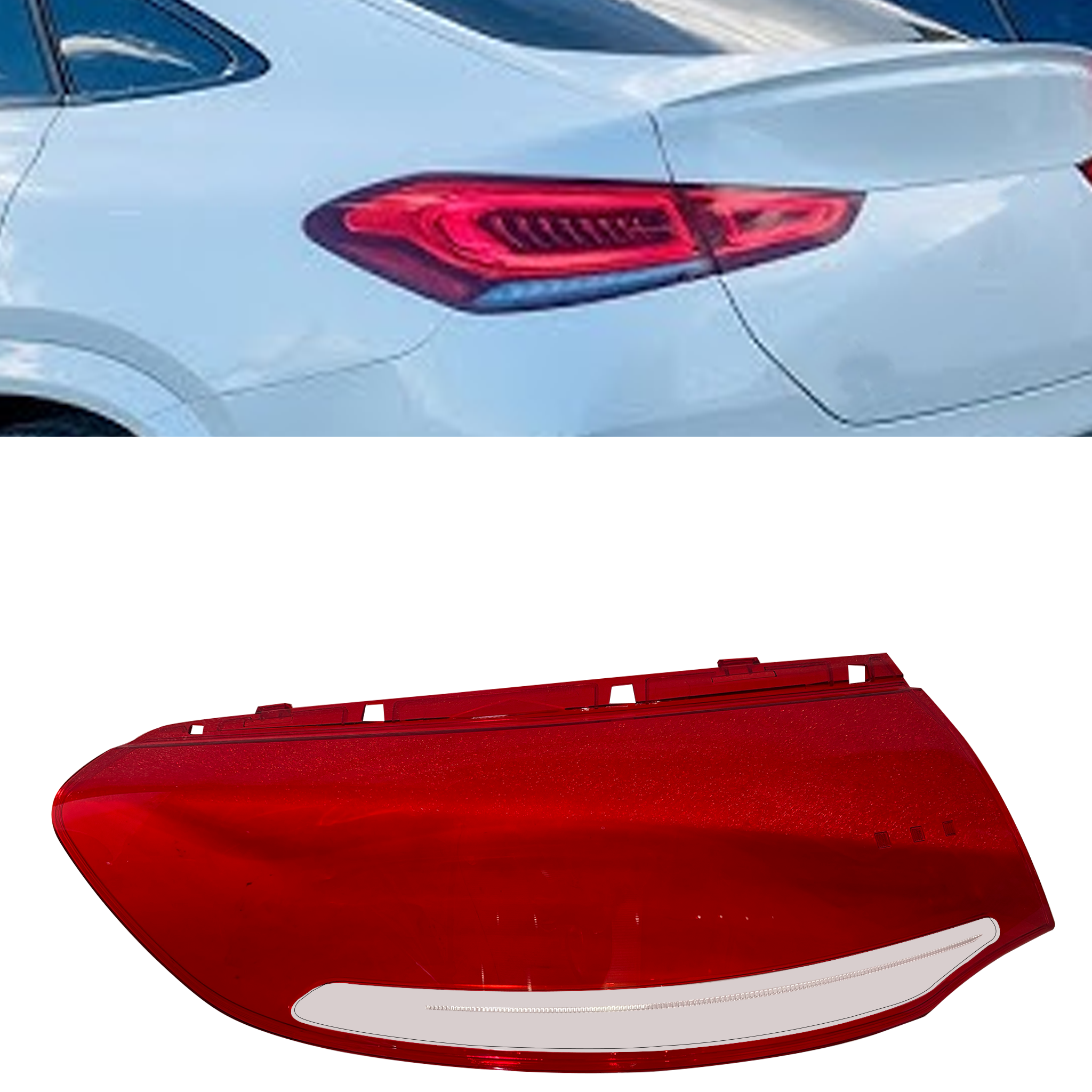 Left Side Outer Tail Lamp Cover for Mercedes Benz GLE-Class C167 (2022-2025)-4