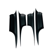 BMW F02 Inner Door Pull Handle Cover Set PC&ABS Black-4