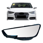 Left (Passenger Side) Headlight Lens for Audi A4 B9 (2016-2019)-4