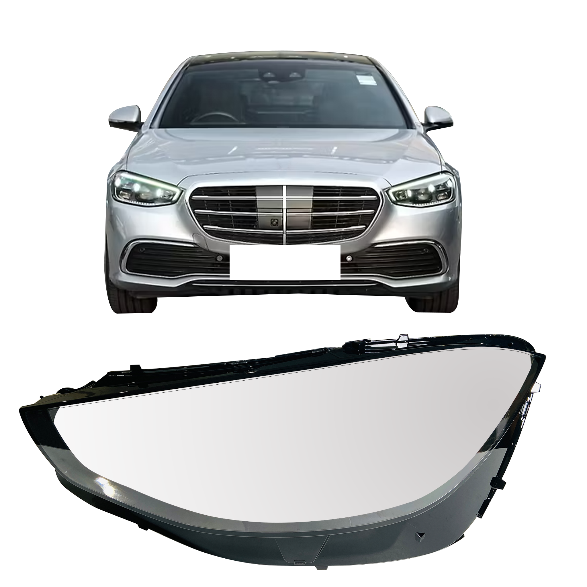 Left (Passenger Side) Headlight Lens for Mercedes Benz W223 (2020-2022)-6