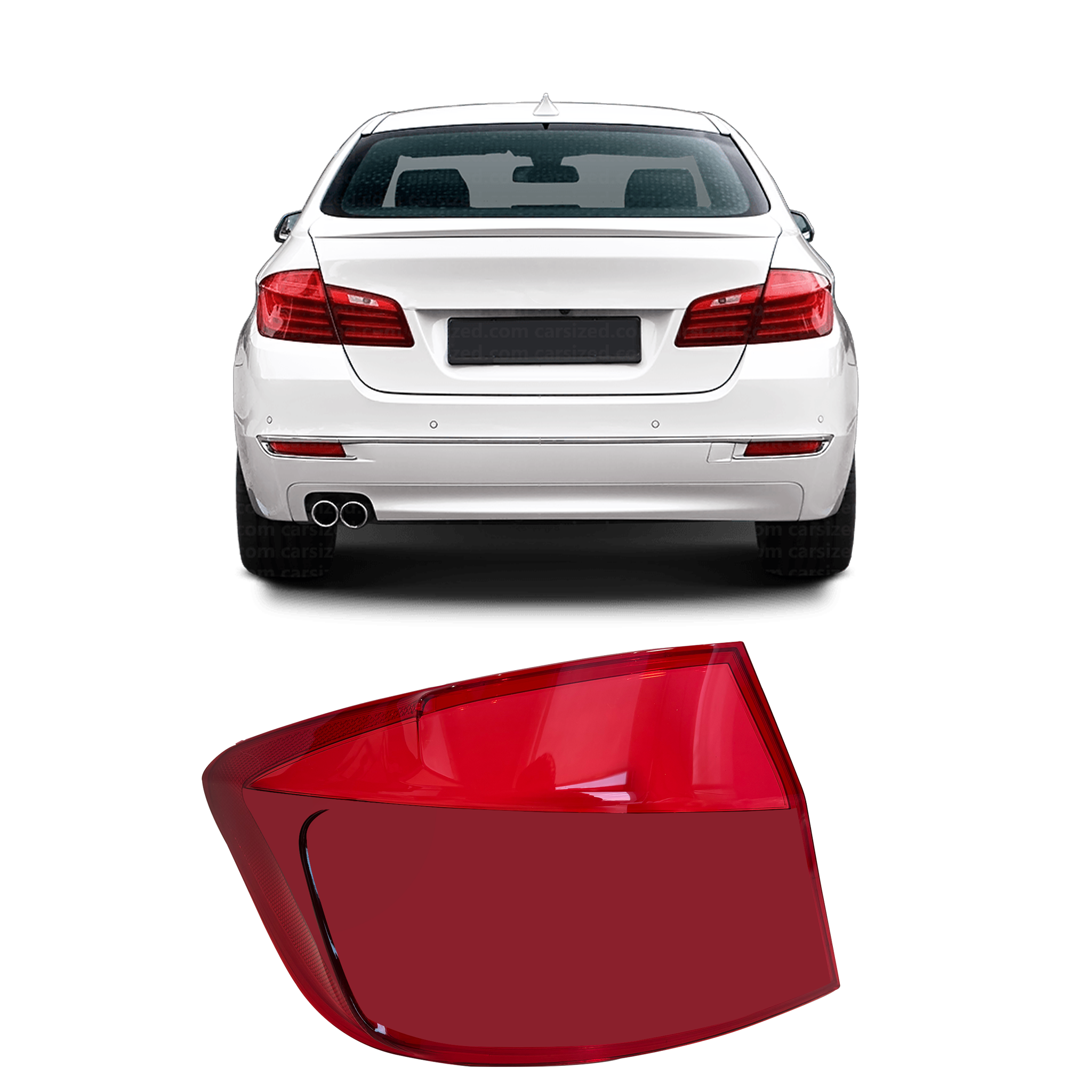 Left Side Outer Tail Lamp Cover for BMW 5 Series F10 (2011-2013)-4