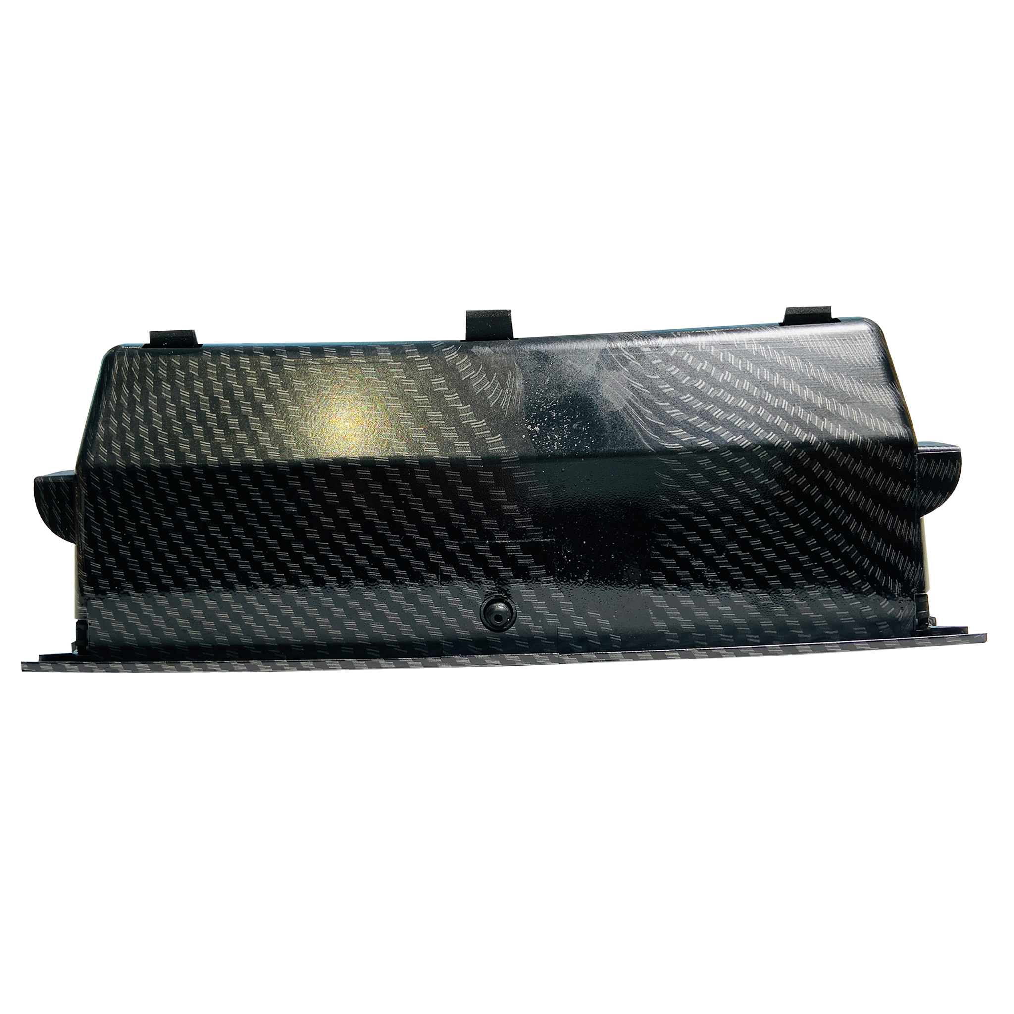BMW 5 Series F10 Rear AC Vent Grille Set - Chrome & Carbon Fiber (2010-2016)-1