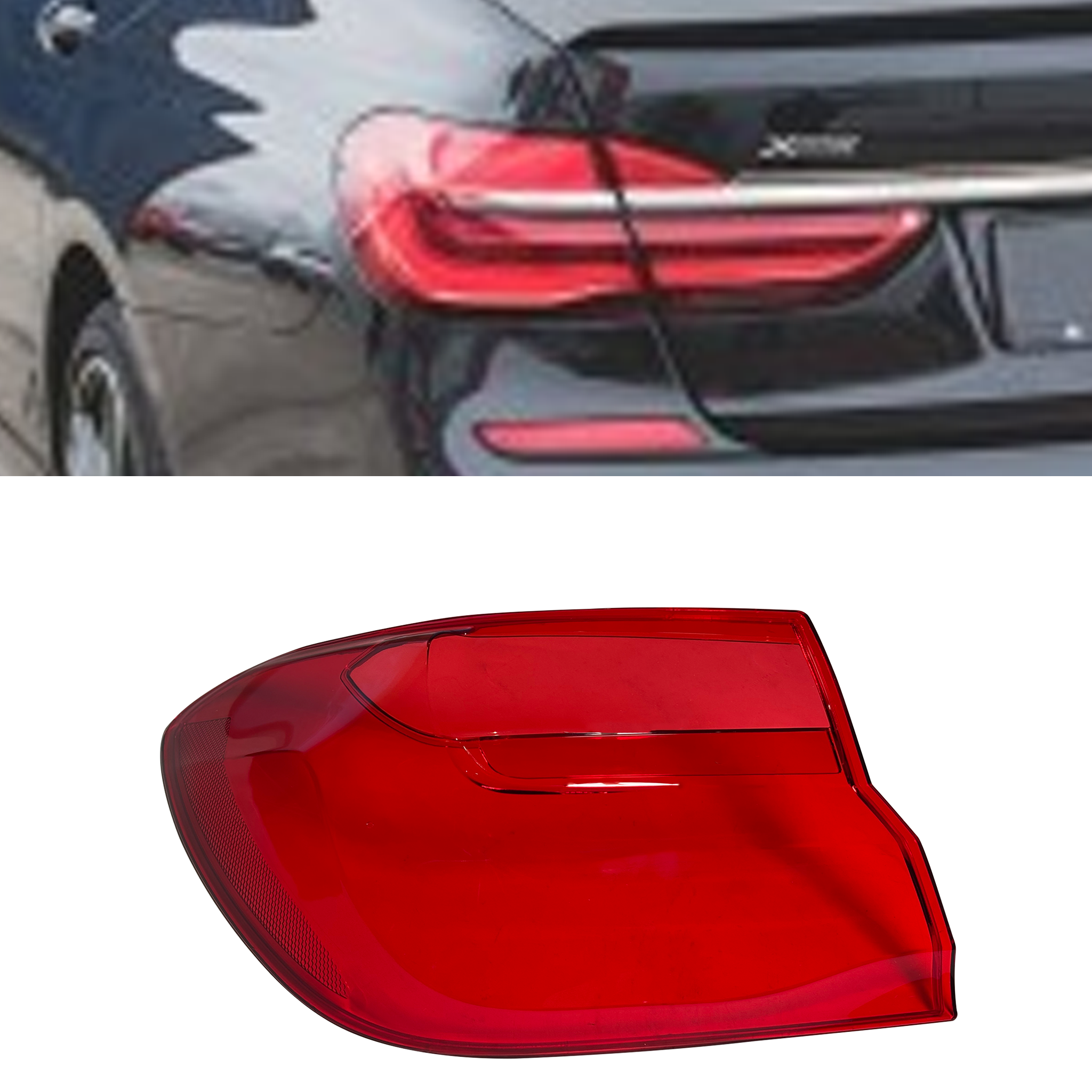 Left Side Outer Tail Lamp Cover for BMW 7 Series G11 (2016-2018)-4