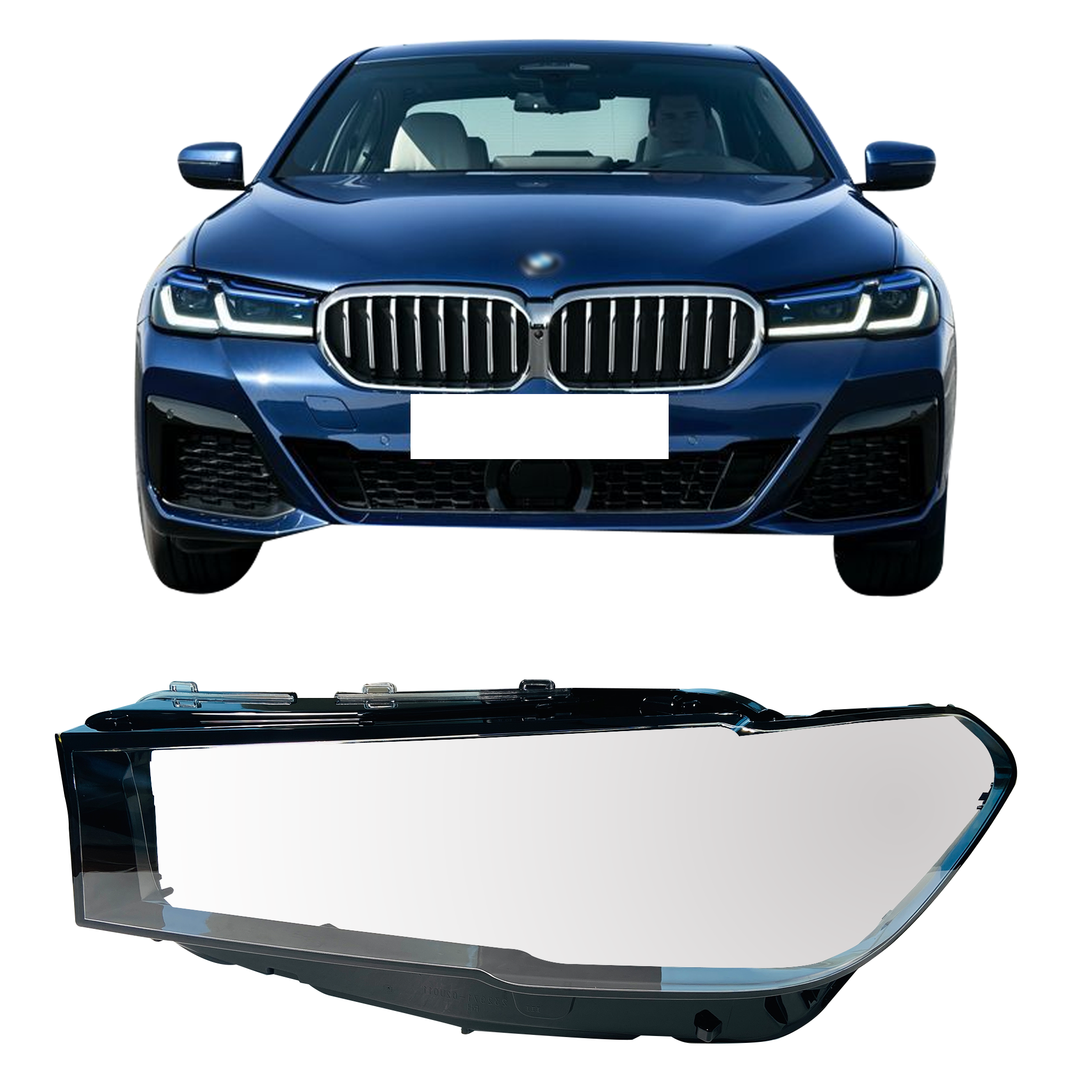 Left (Passenger Side) Headlight Lens for BMW G30 (2020-2025)-4