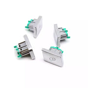 Mercedes Benz C-Class Sedan (2008-2014) Silver Chrome Left-Right Inner Door Lock Switch Buttons (W204)